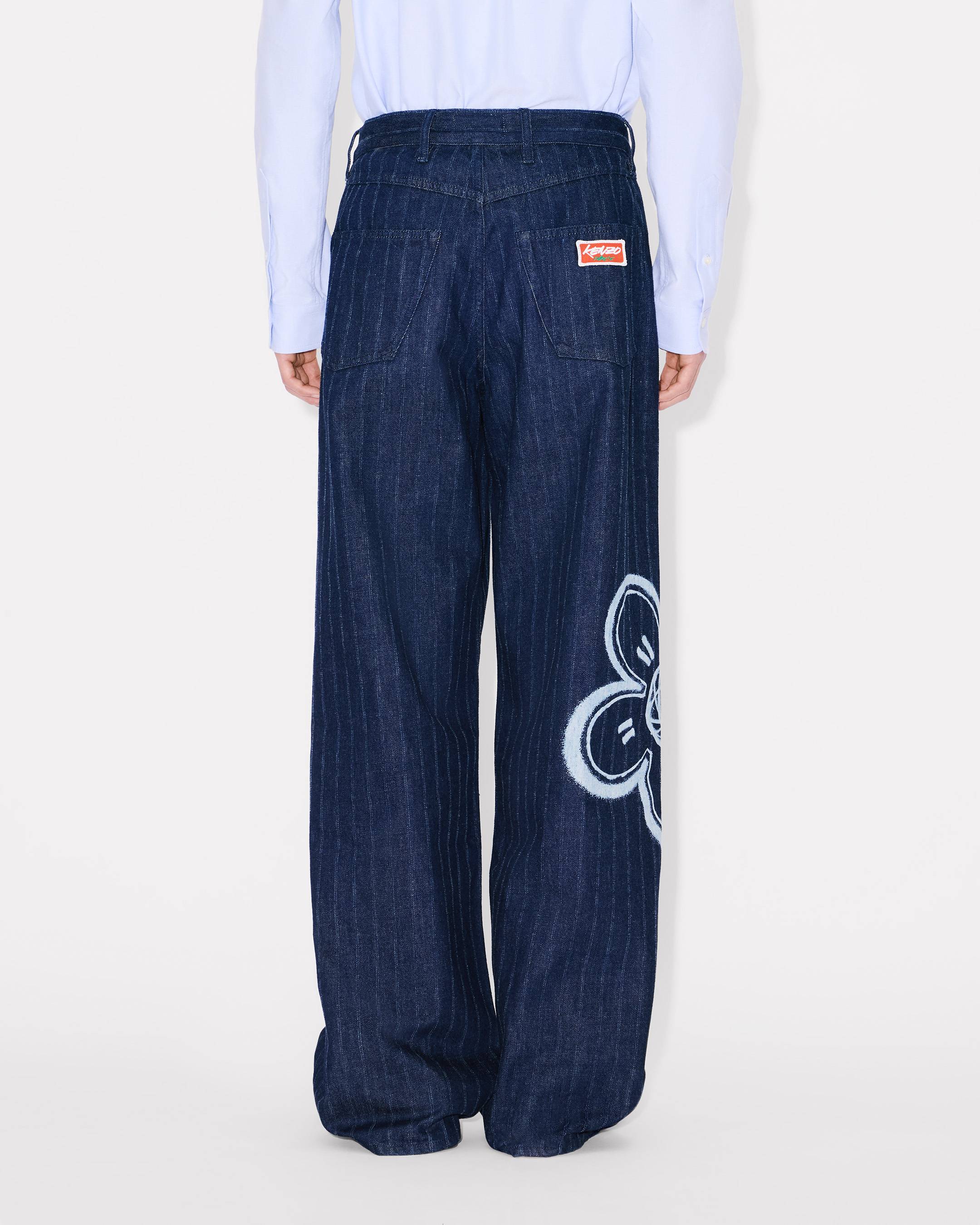 'Kenzo x Futura 2000' turn up wide fit jeans in Japanese denim