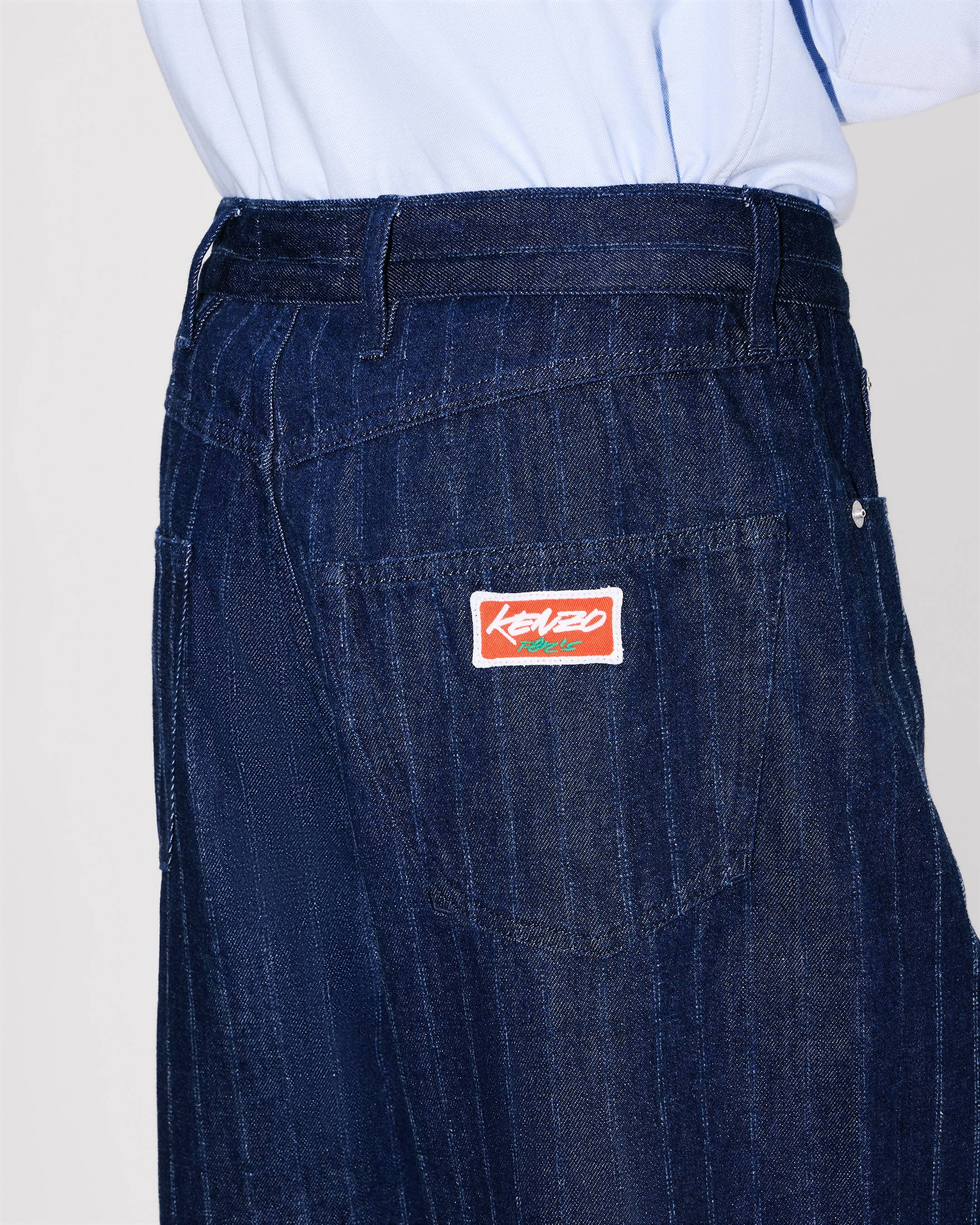 'Kenzo x Futura 2000' turn up wide fit jeans in Japanese denim