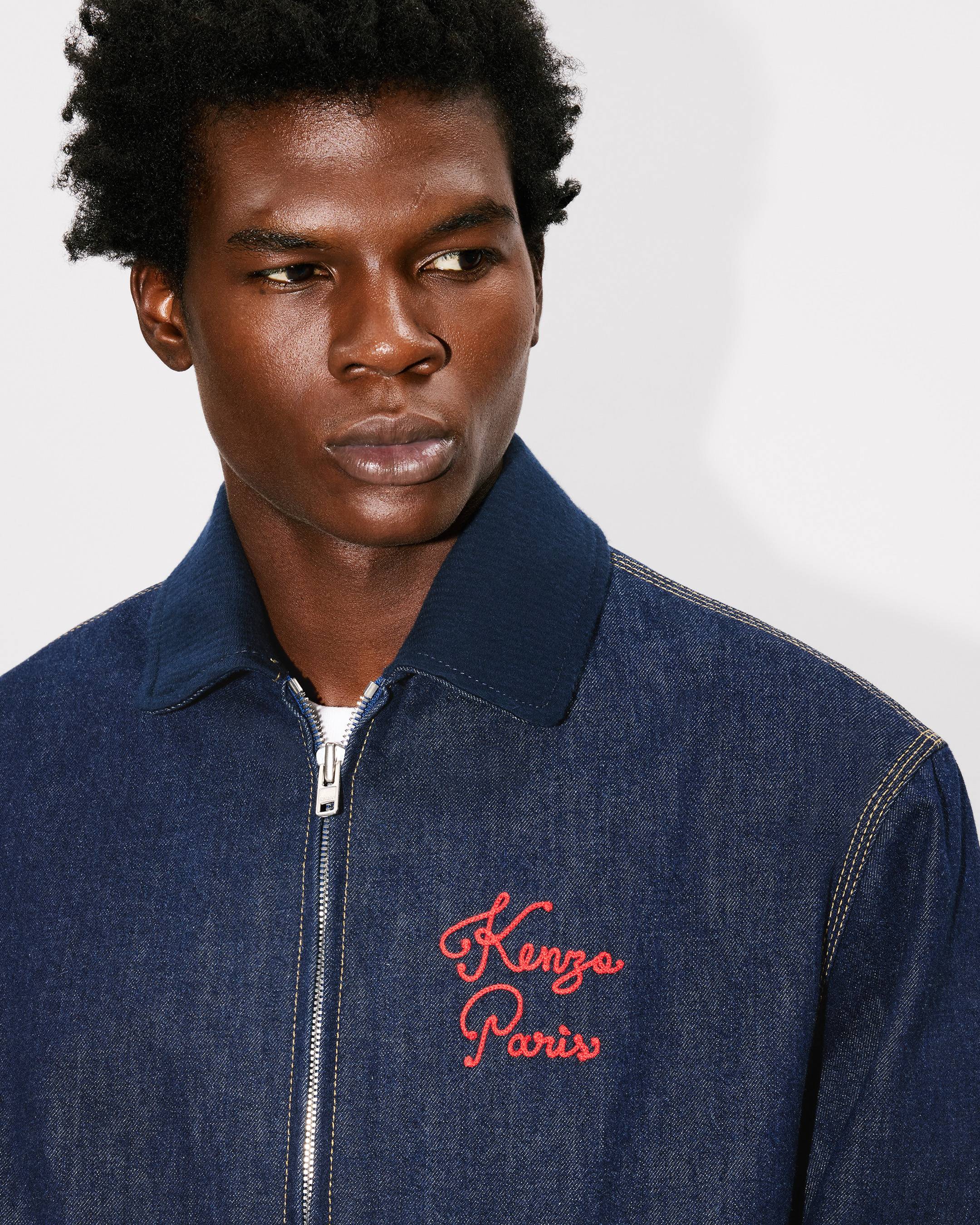 Padded workwear jacket japanese denim