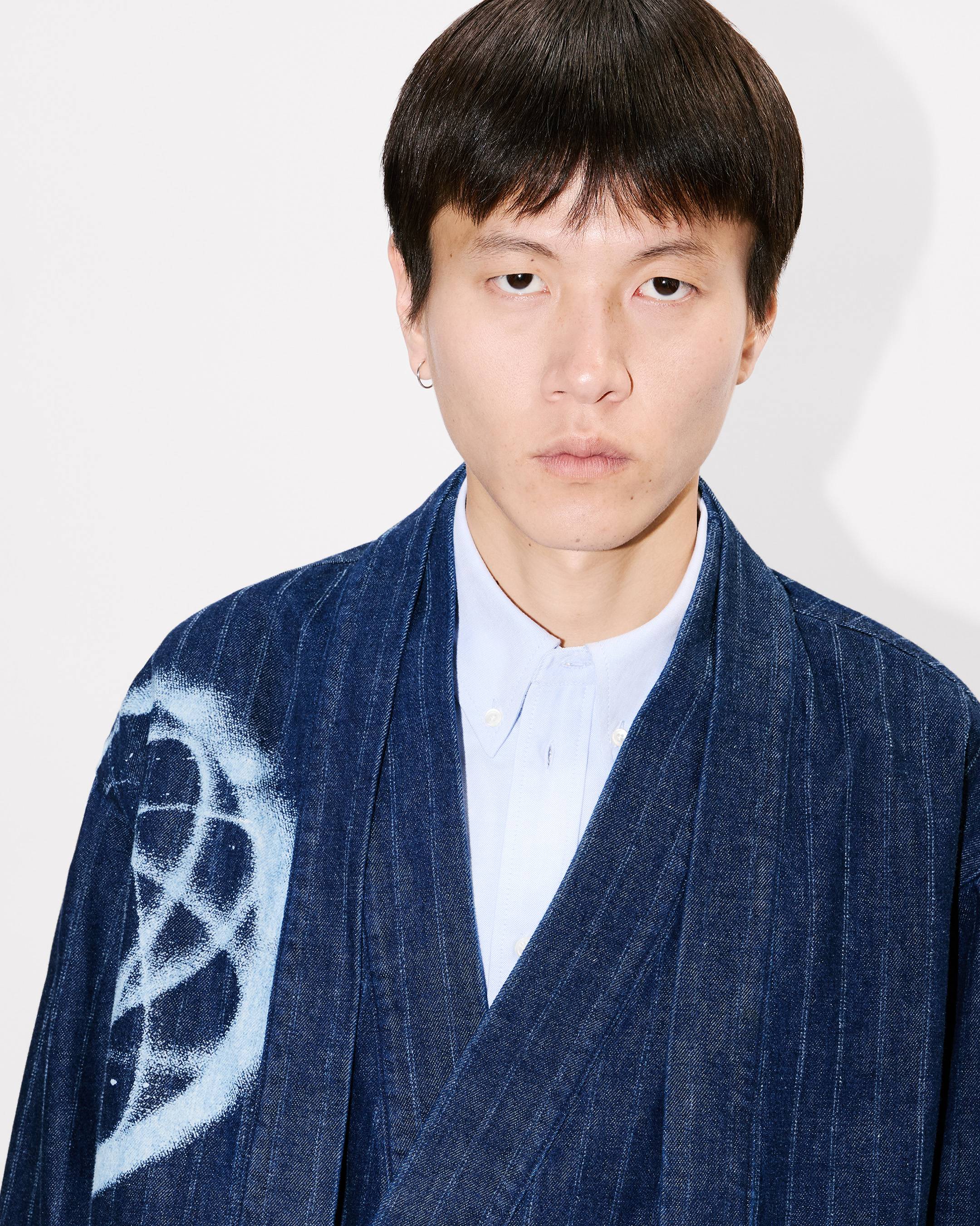 'Kenzo x Futura 2000' kimono jacket in Japanese denim