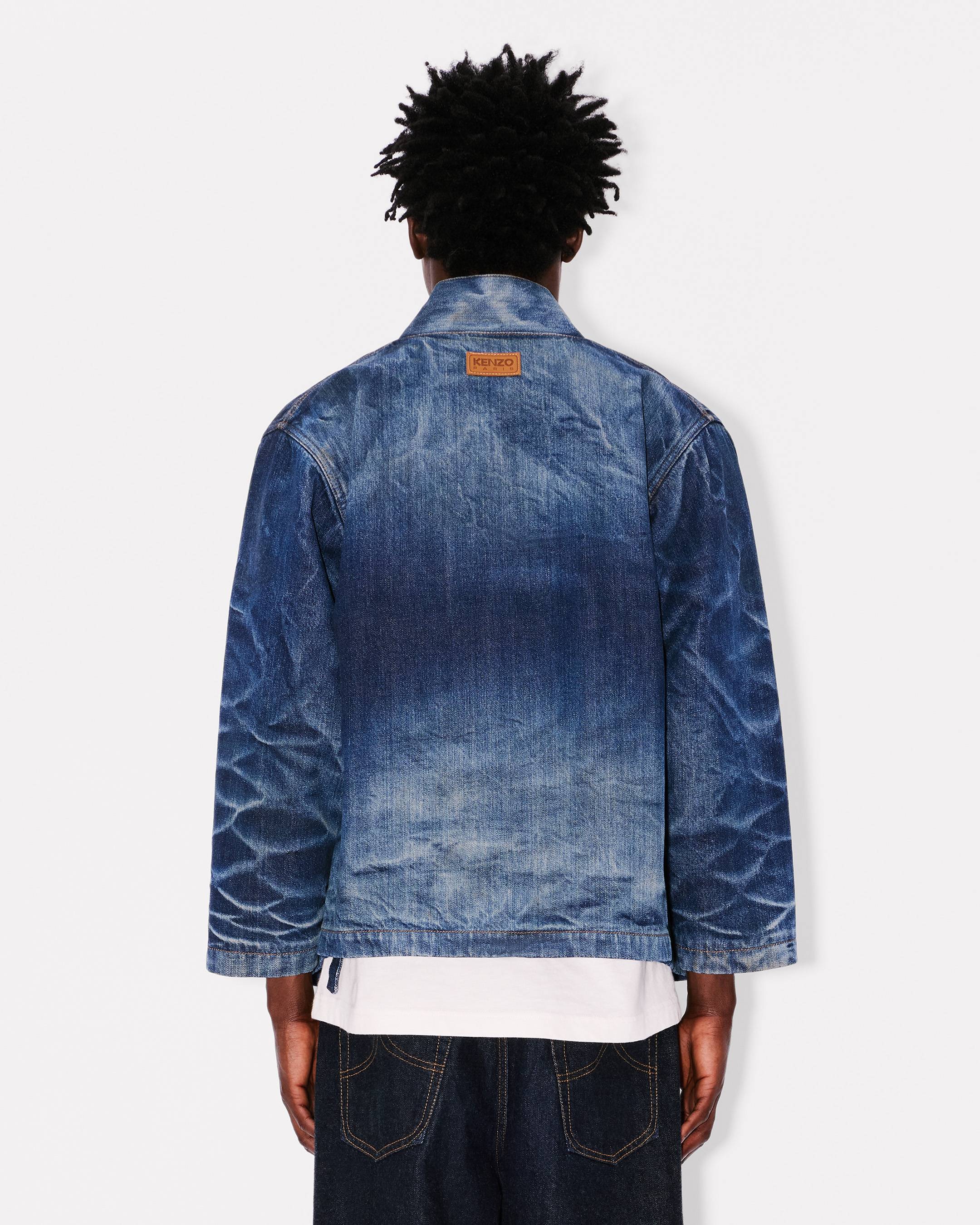 Kimono jacket in Japanese denim