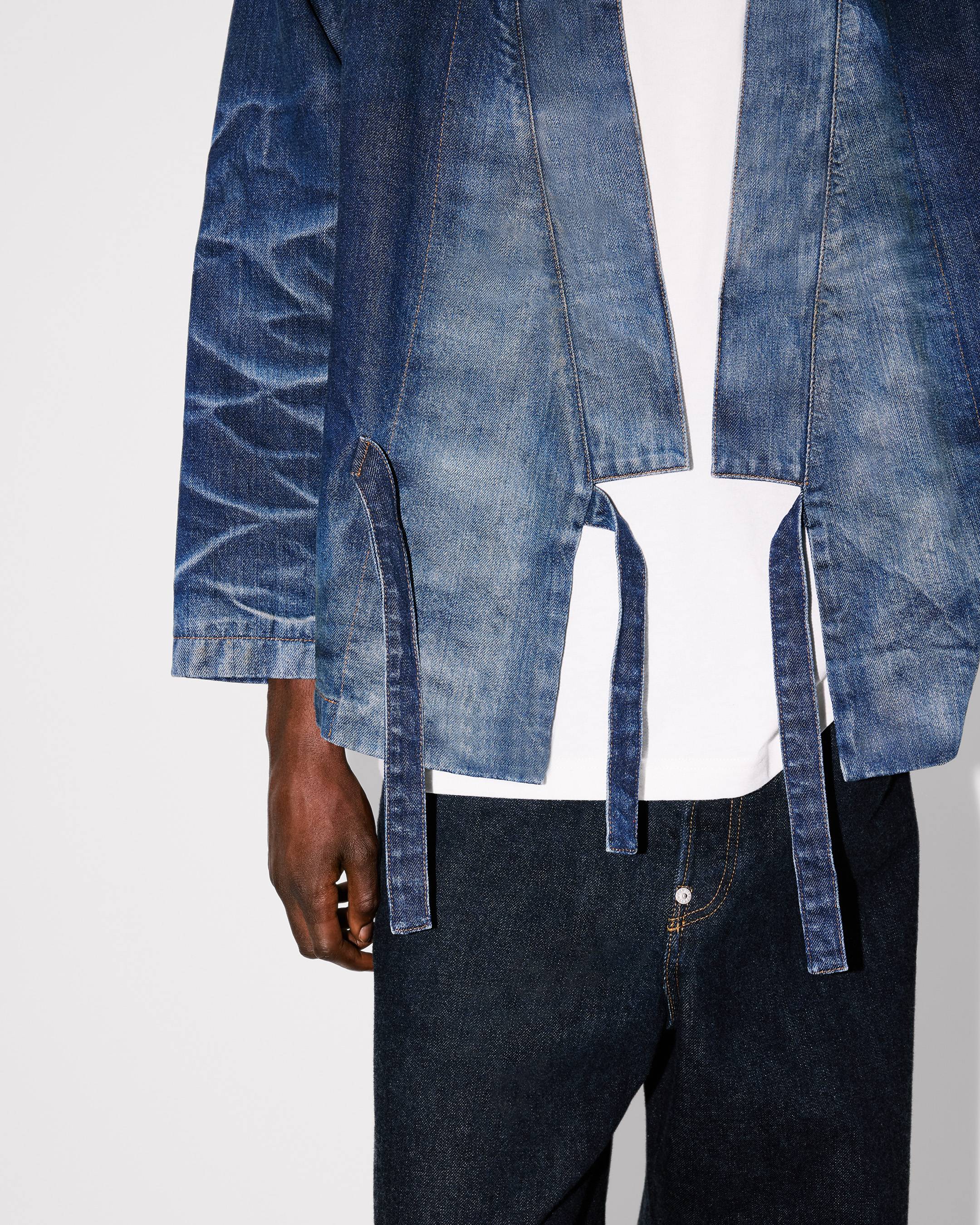 Kimono jacket in Japanese denim