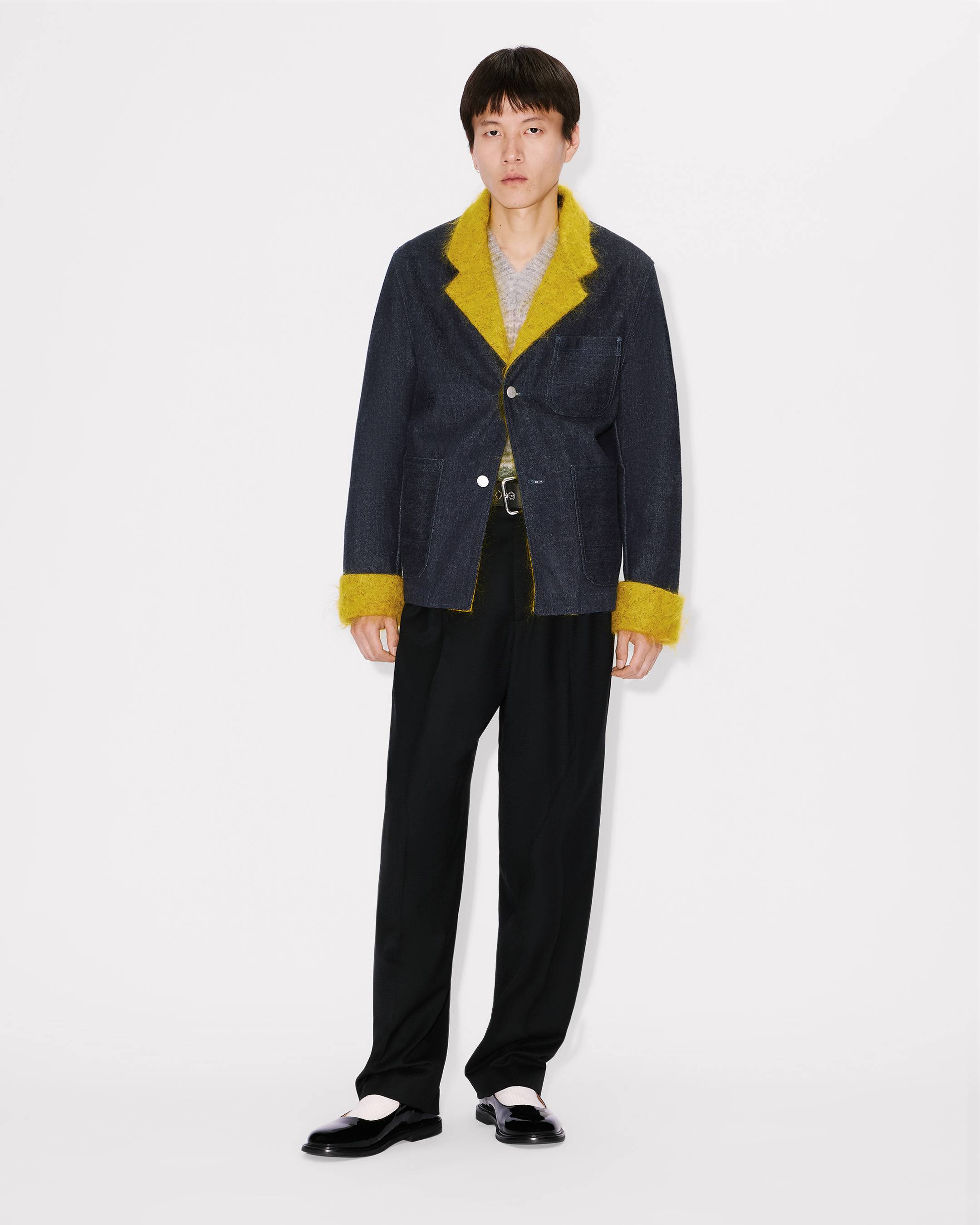 Fur tailored jacket in Japanese denim | Men's | KENZO