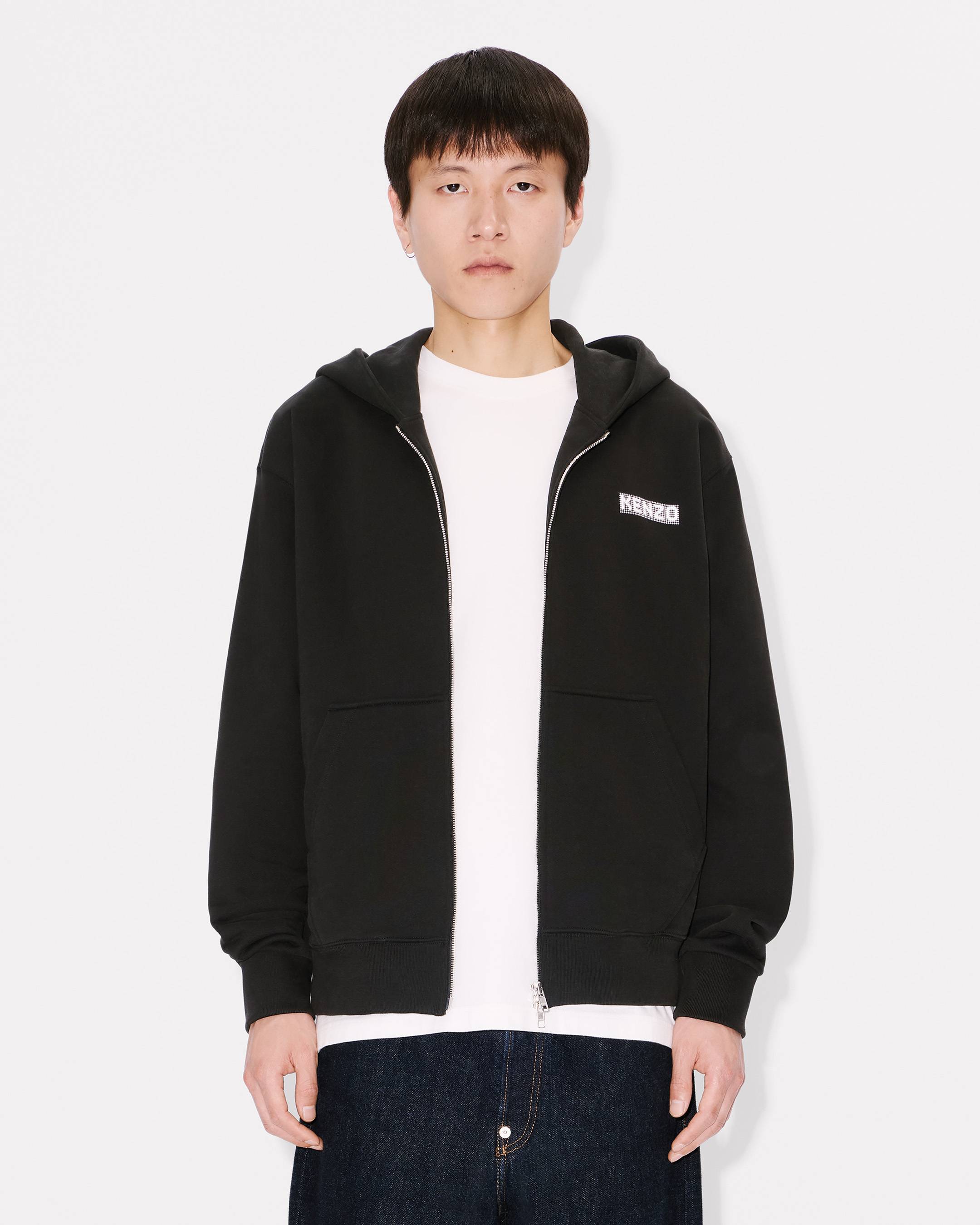 Sweatshirt à capuche entièrement zippé 'KENZO City' en coton