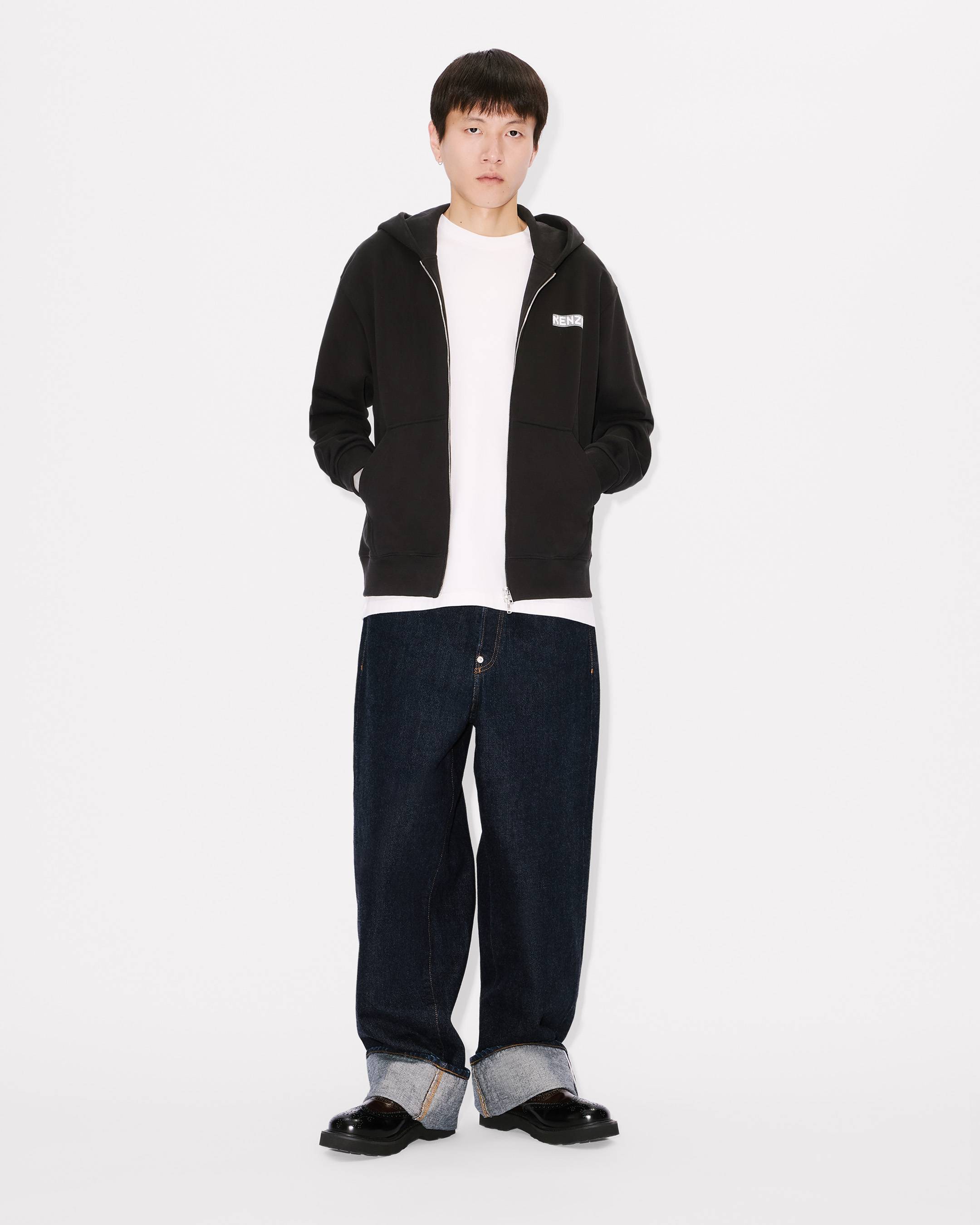 Sweatshirt à capuche entièrement zippé 'KENZO City' en coton