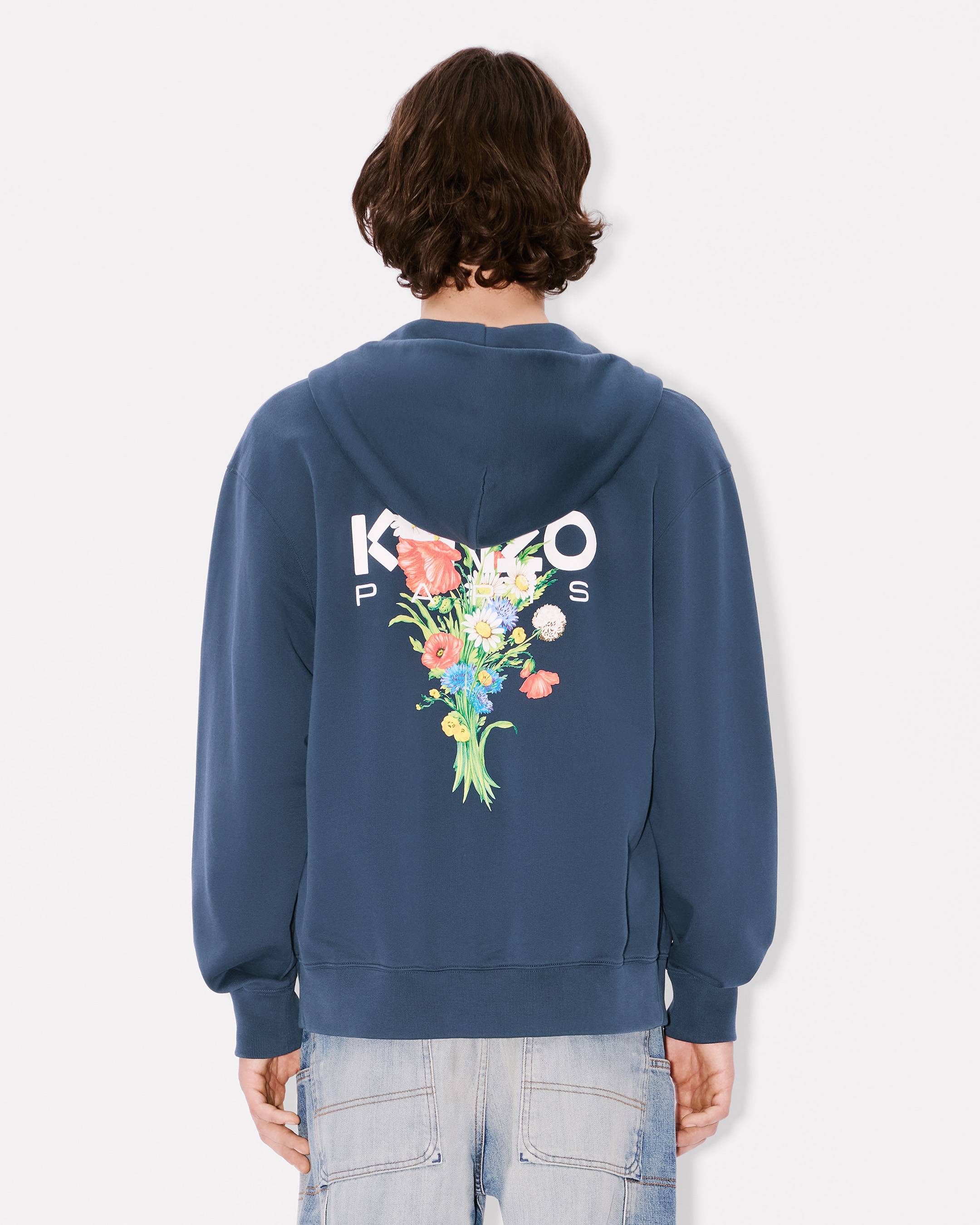 【KENZO】アーカイブブーケ クラシック フルジップ フーディー KENZO Archive Bouquet' フルジップ コットン フ―ディー | KENZO