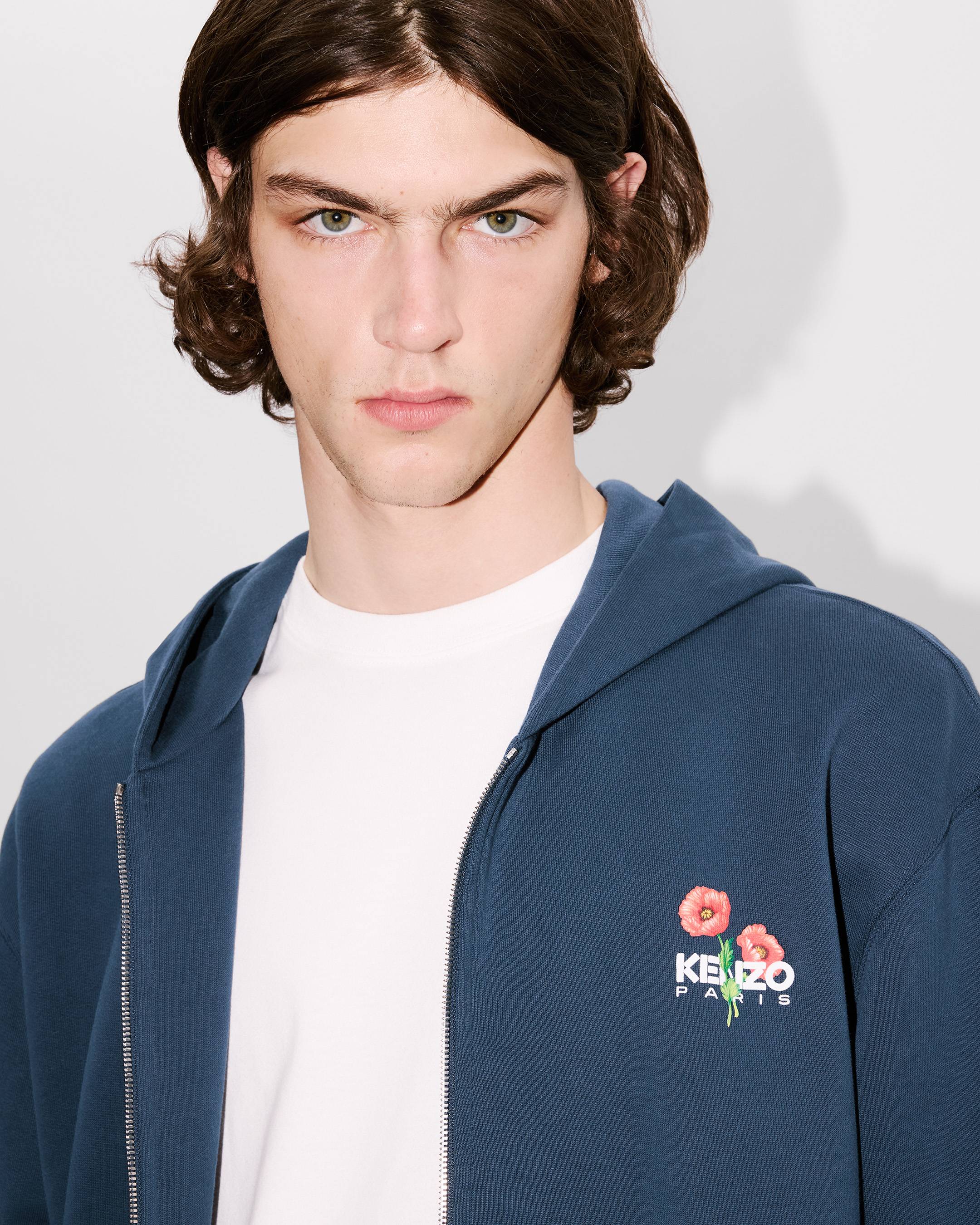 【KENZO】アーカイブブーケ クラシック フルジップ フーディー KENZO Archive Bouquet' フルジップ コットン フ―ディー | KENZO