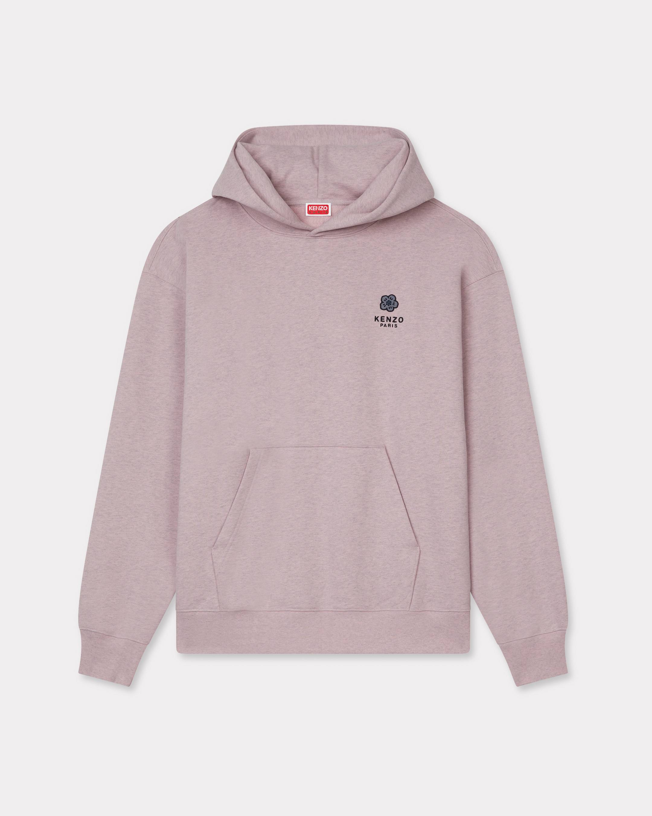 Mit „Boke Flower“ bestickter Overzize-Hoodie aus Baumwolle