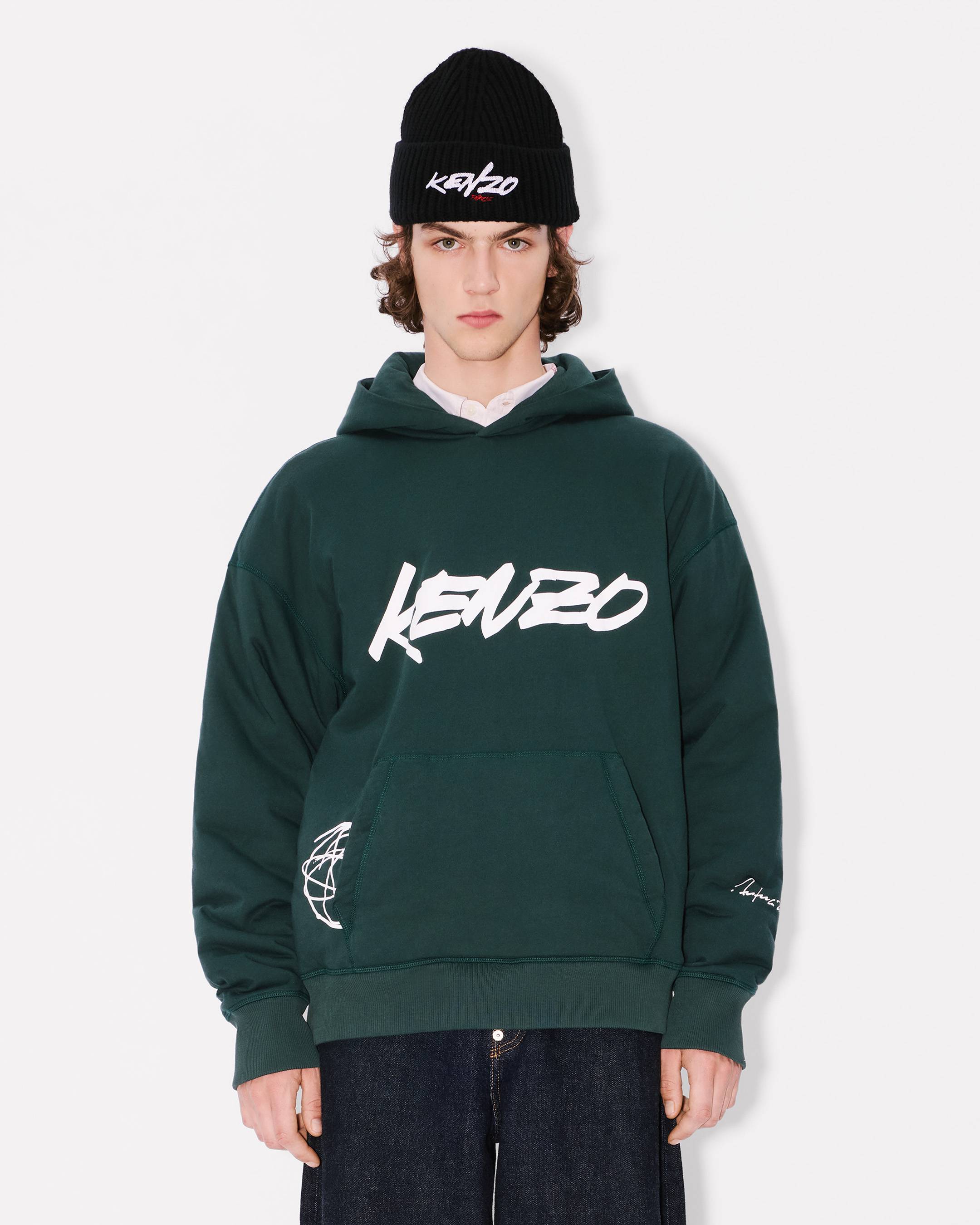 'Kenzo x Futura 2000' padded hoodie in cotton