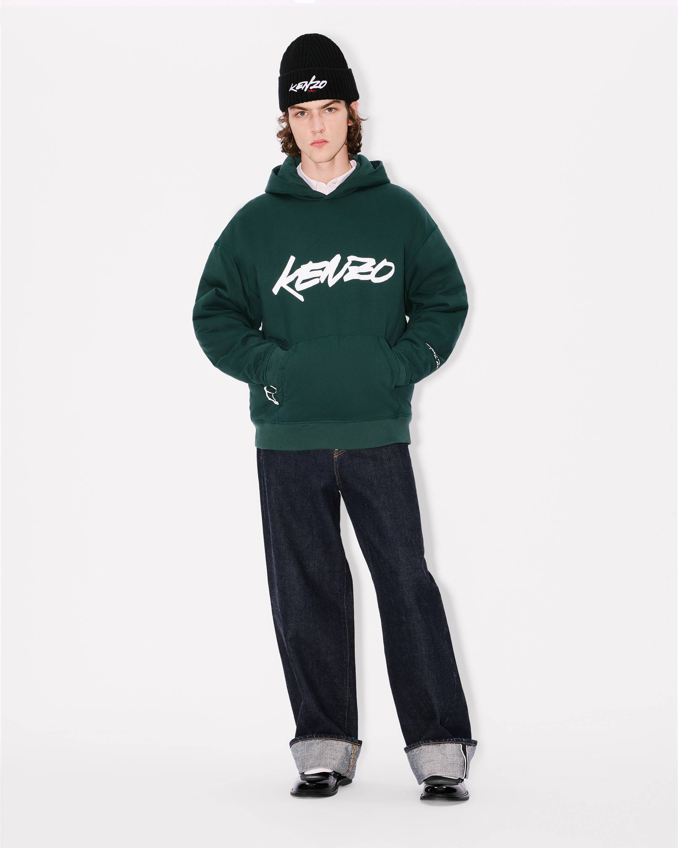 'Kenzo x Futura 2000' padded hoodie in cotton