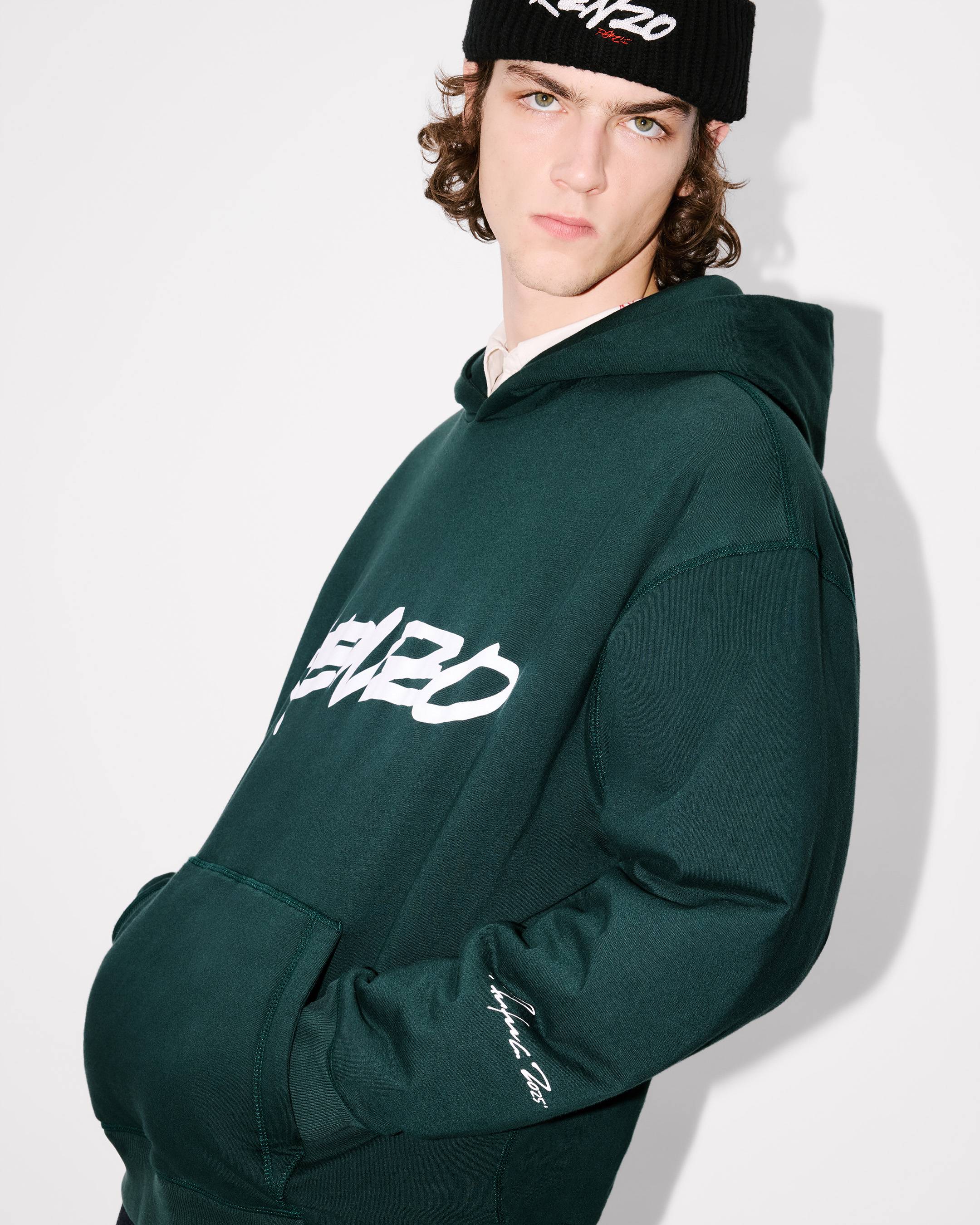 'Kenzo x Futura 2000' padded hoodie in cotton