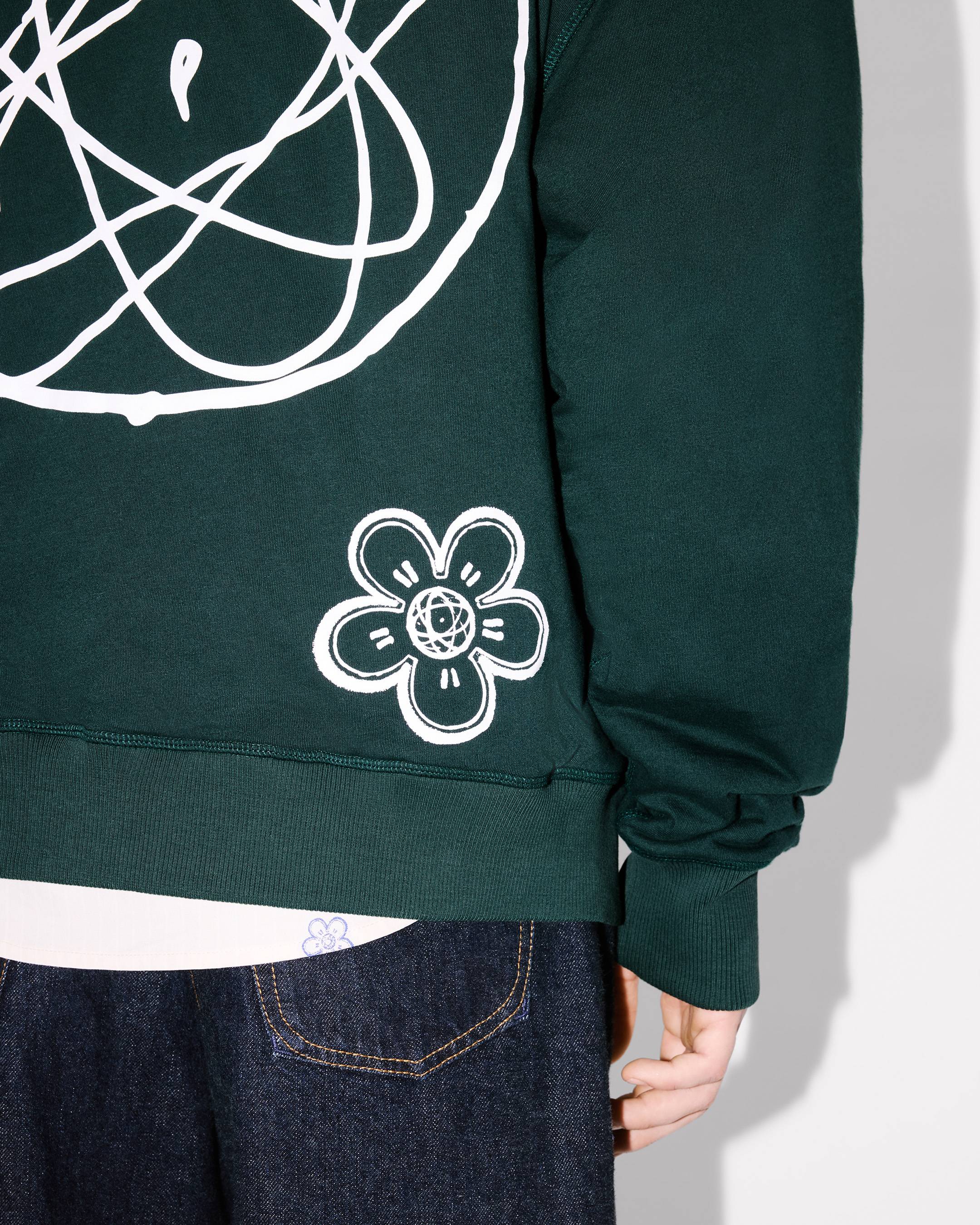 'Kenzo x Futura 2000' padded hoodie in cotton