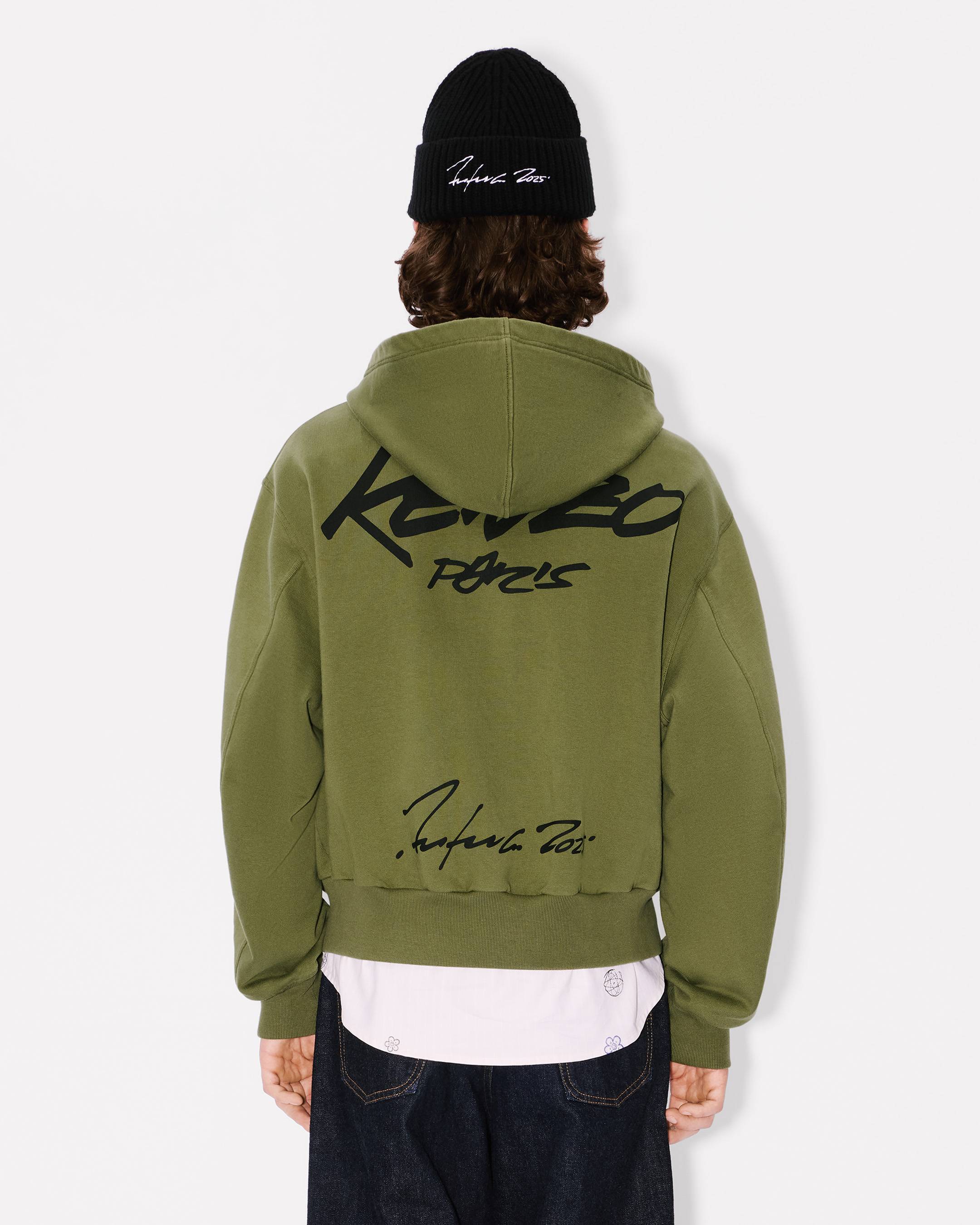 'Kenzo x Futura 2000' boxy full-zip hoodie in cotton