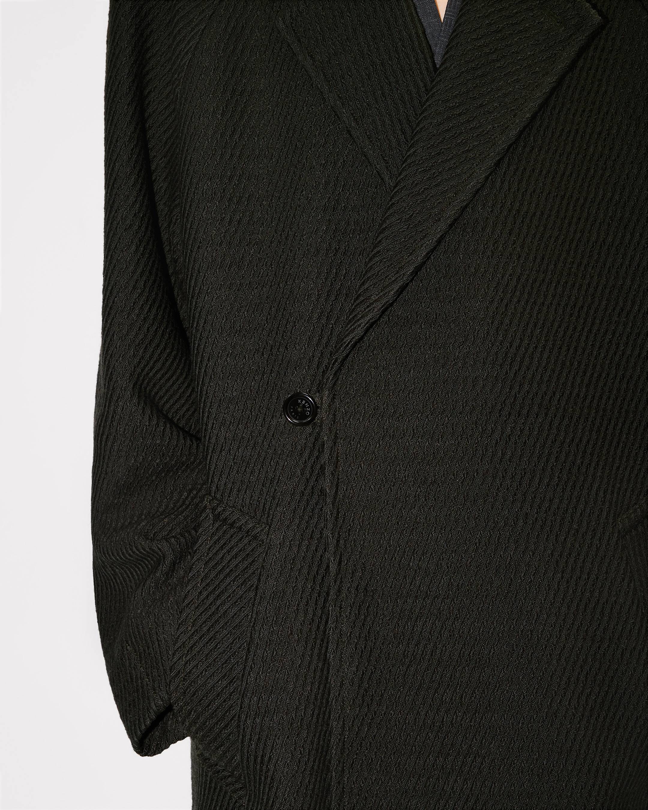 Wrap coat in mixed virgin wool