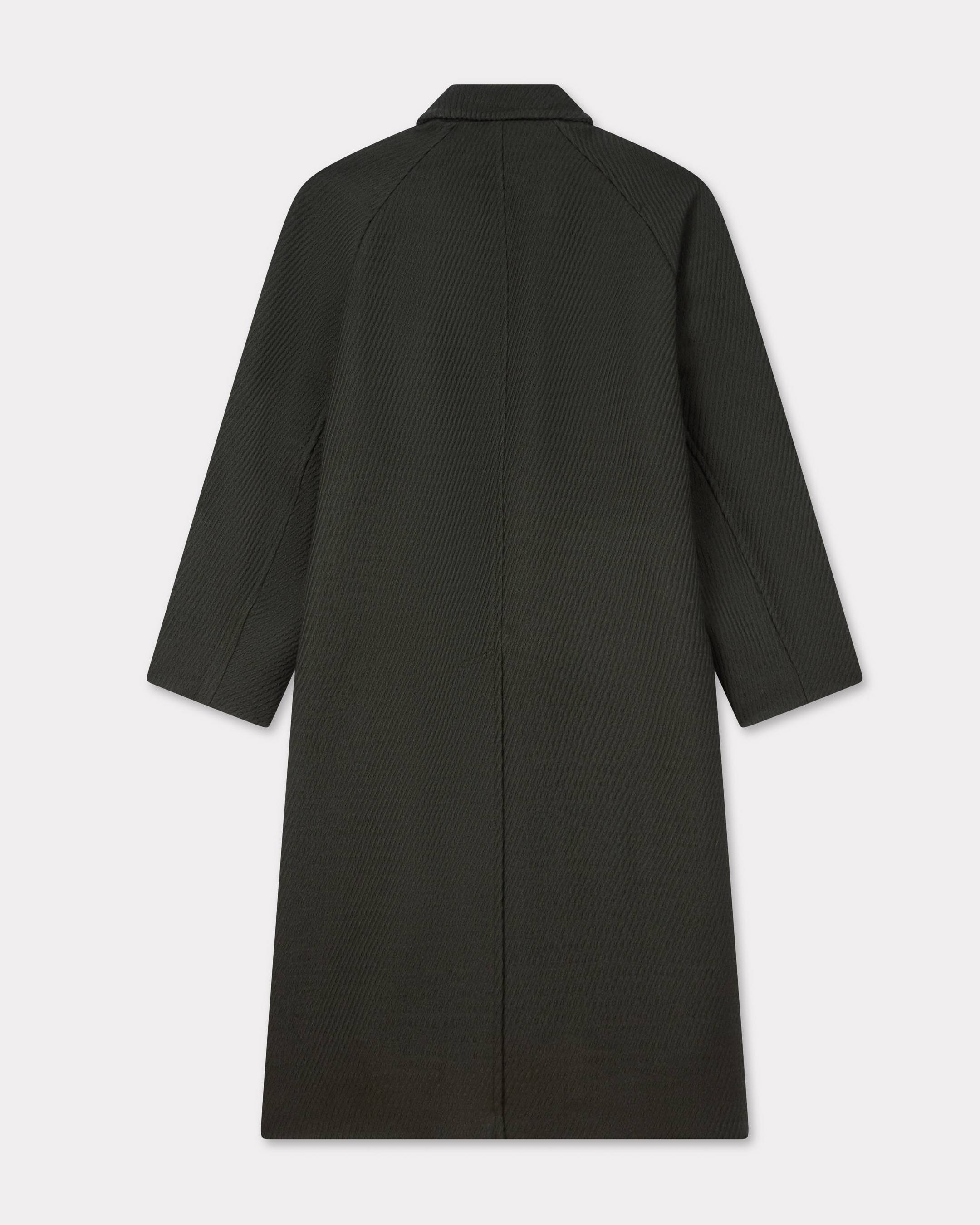 Wrap coat in mixed virgin wool