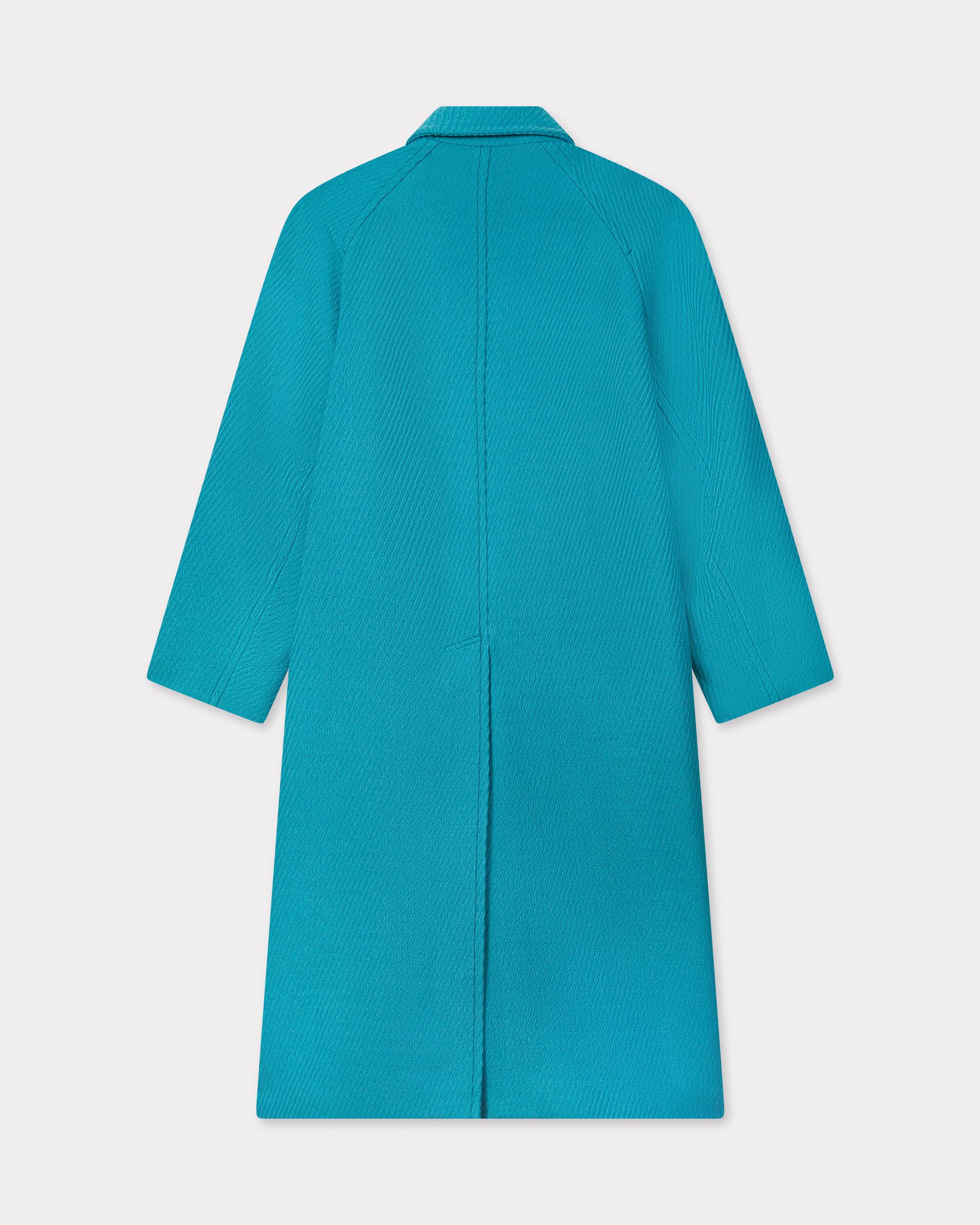 Wrap coat in mixed virgin wool