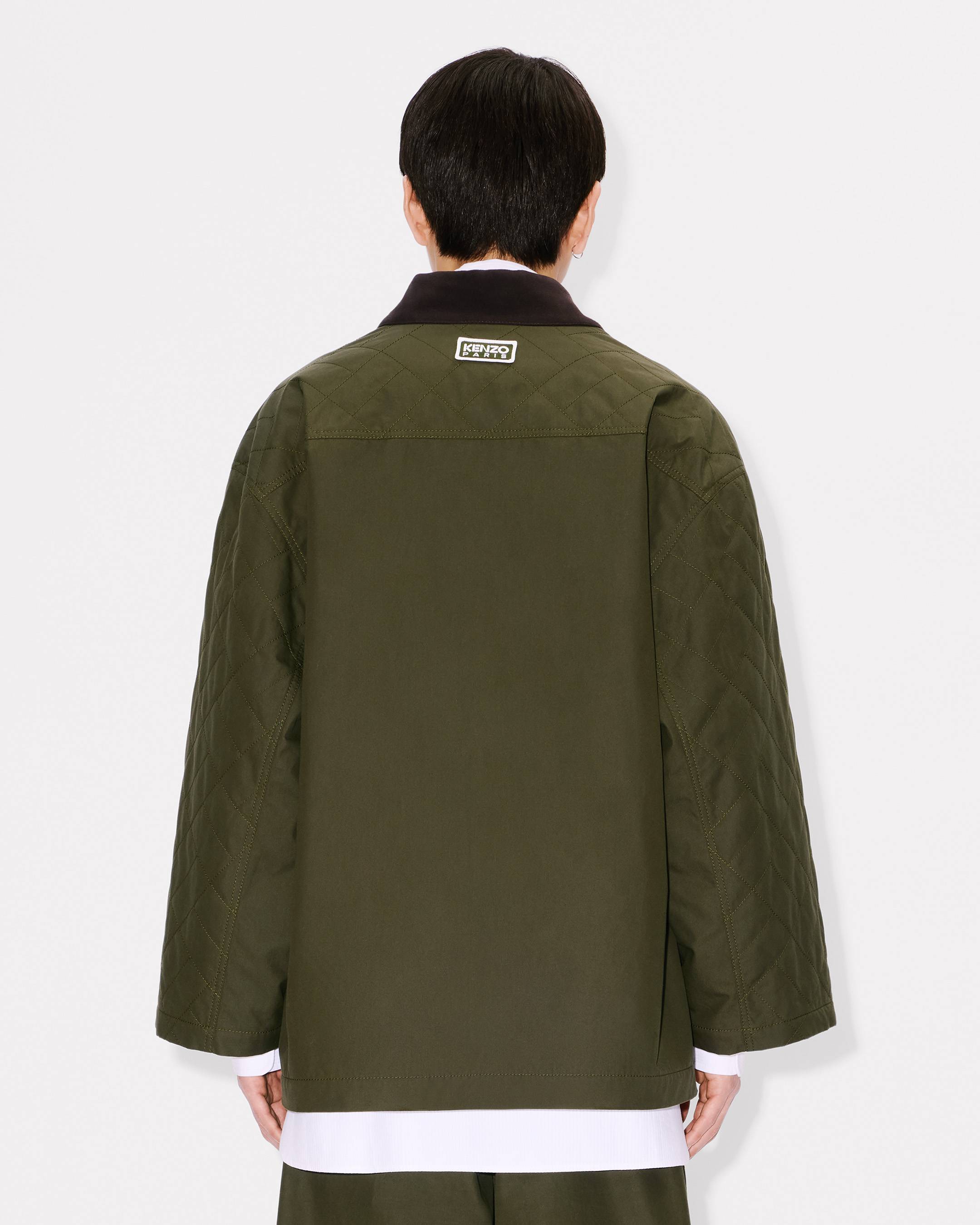 'KENZO Weave' kimono coat in cotton