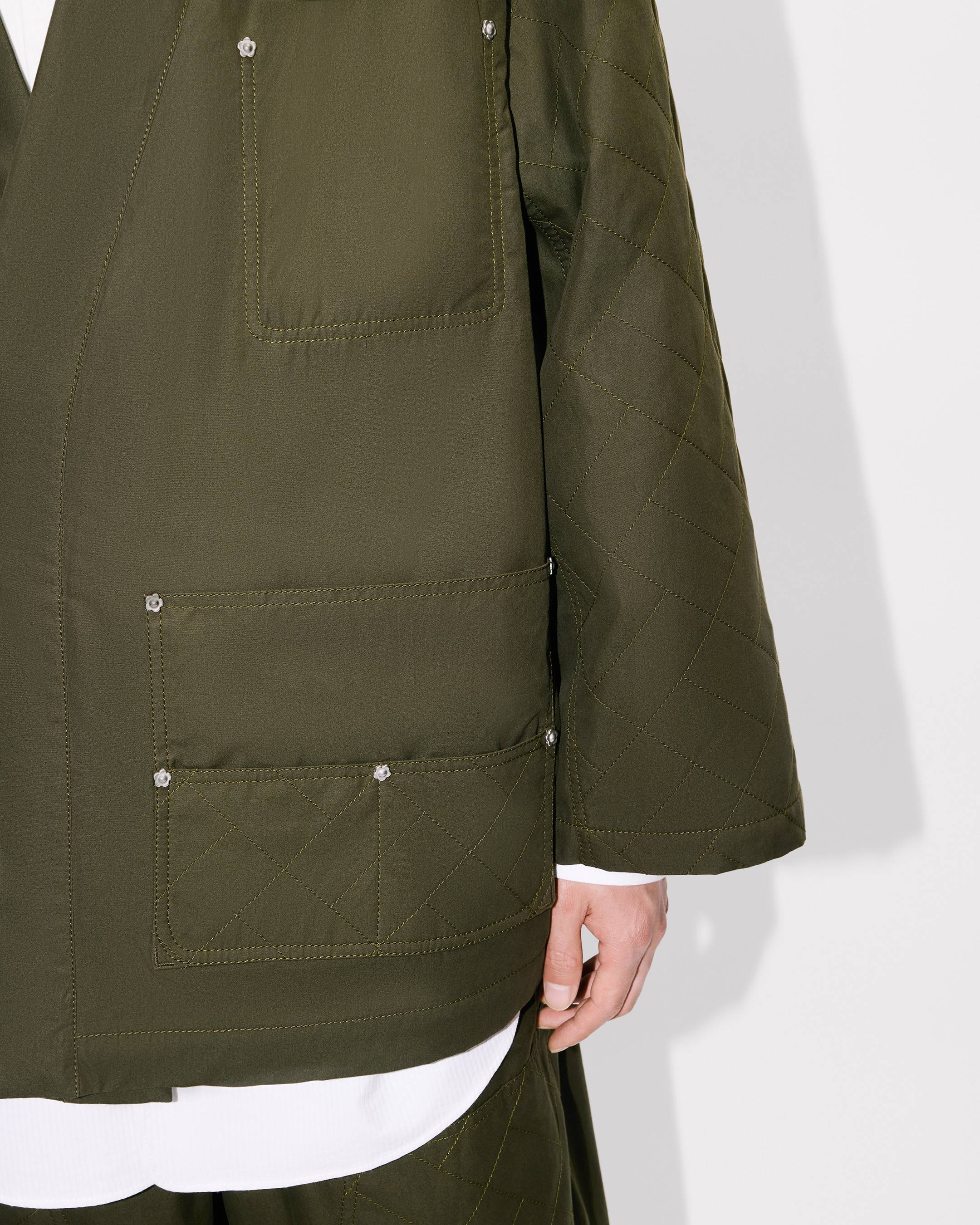 'KENZO Weave' kimono coat in cotton