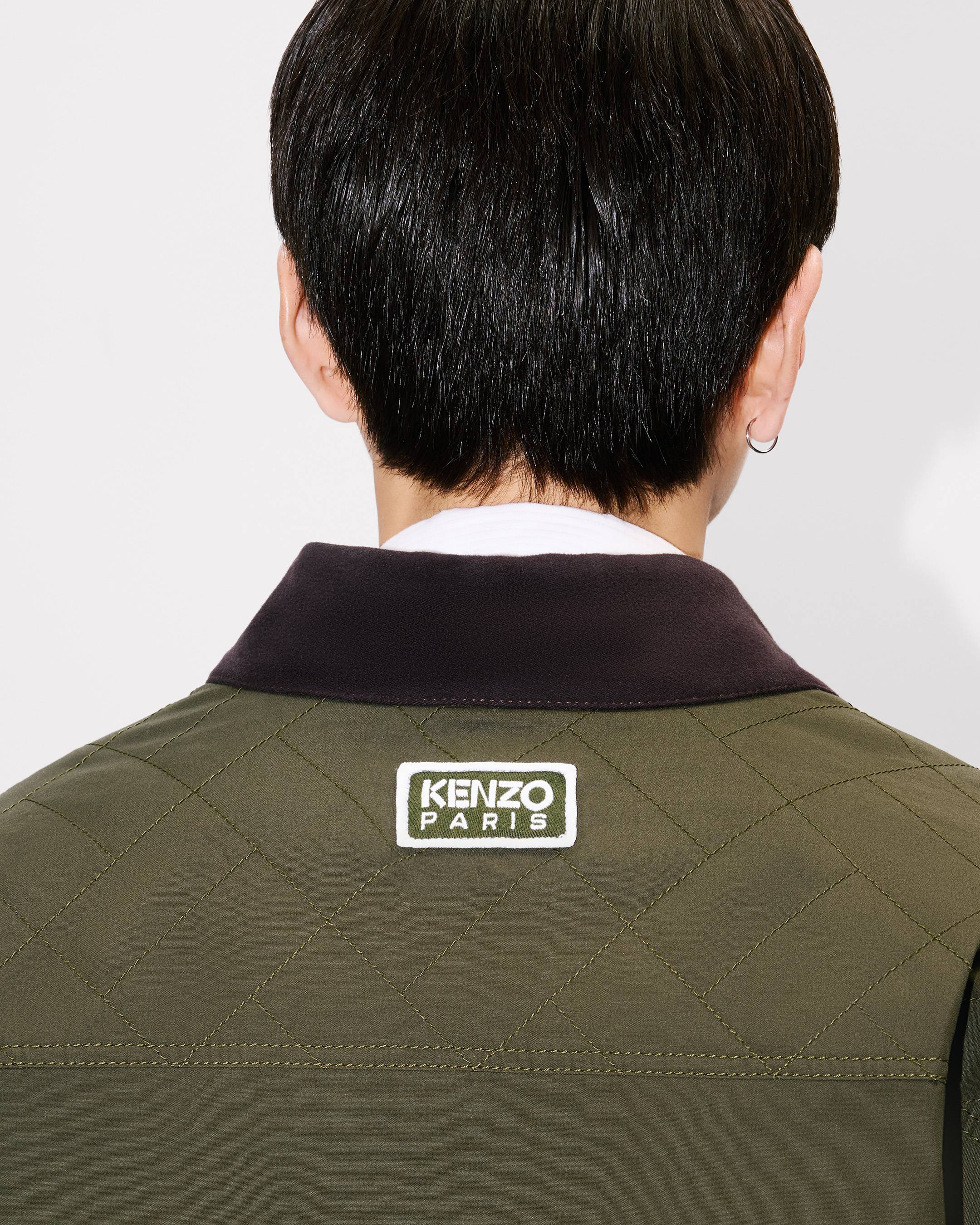 'KENZO Weave' kimono coat in cotton