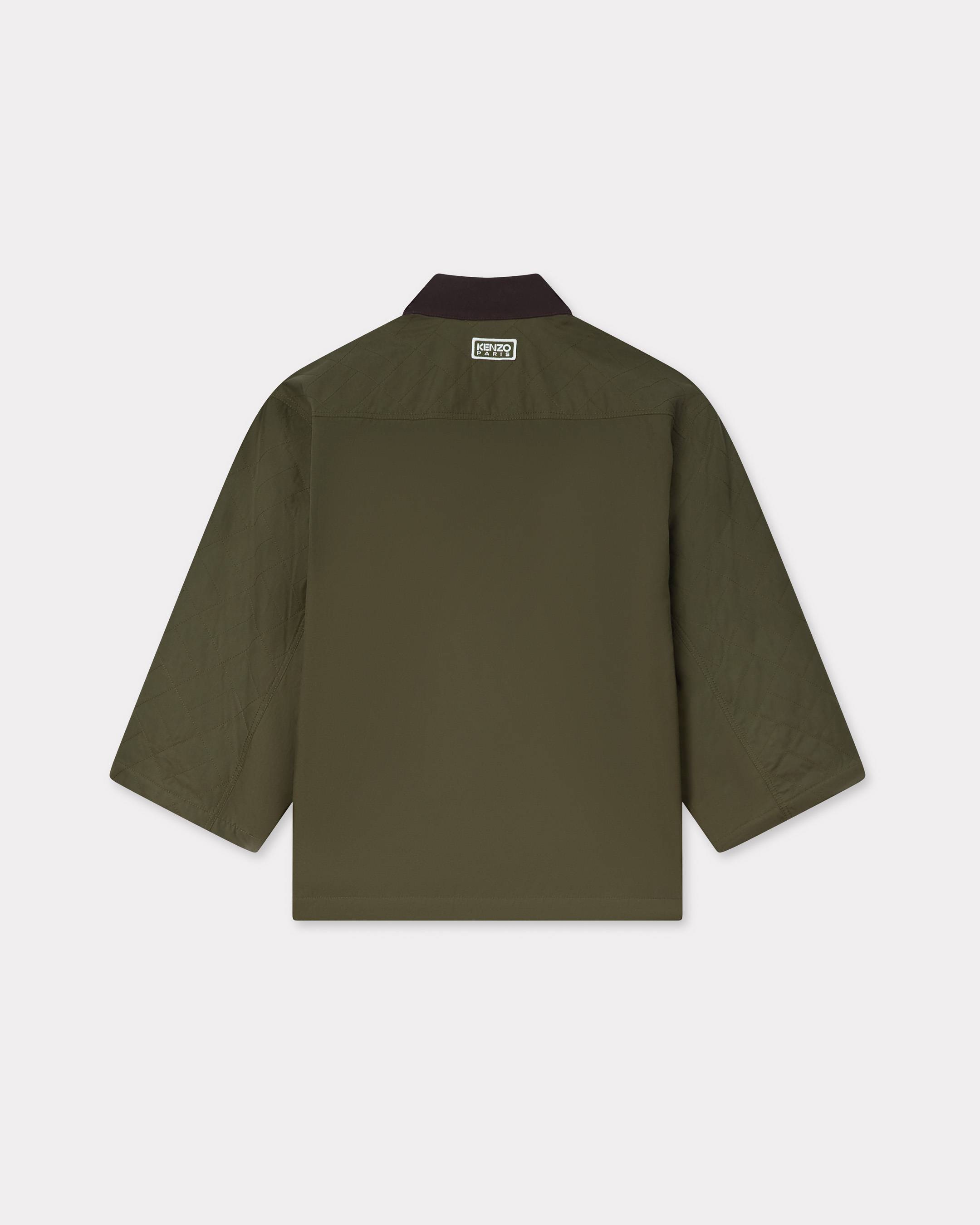 'KENZO Weave' kimono coat in cotton