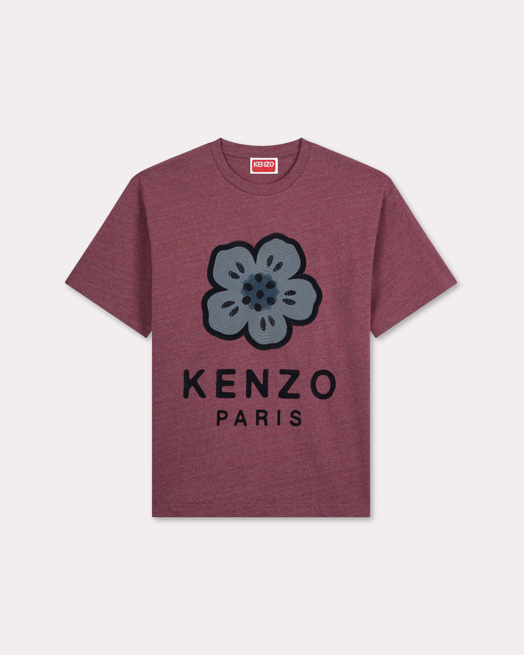 Oversized-T-Shirt mit &bdquo;Boke Flower&ldquo;-Stickerei aus schwerer Baumwolle