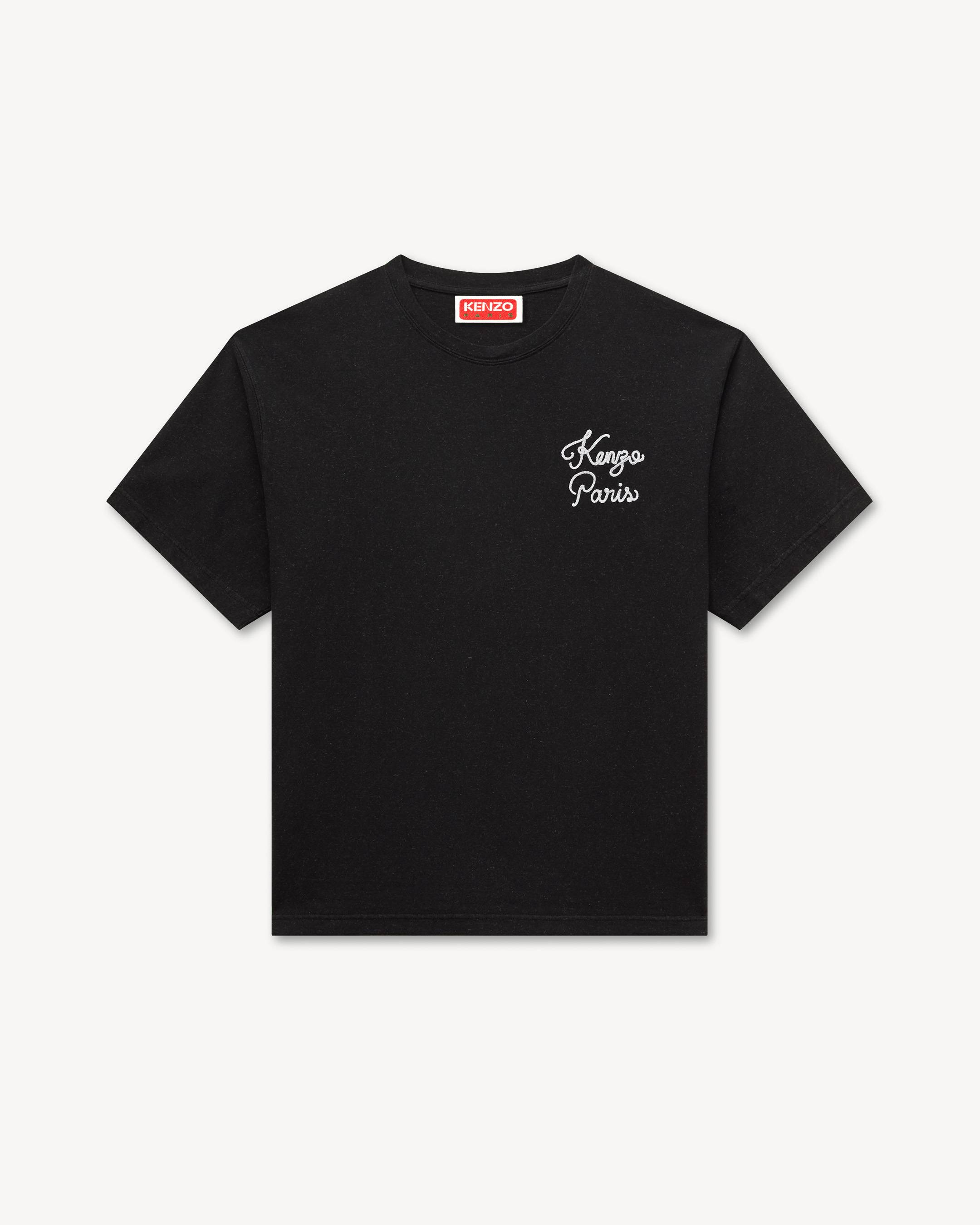 'KENZO Paris Chainstitch' embroidered T-shirt in cotton