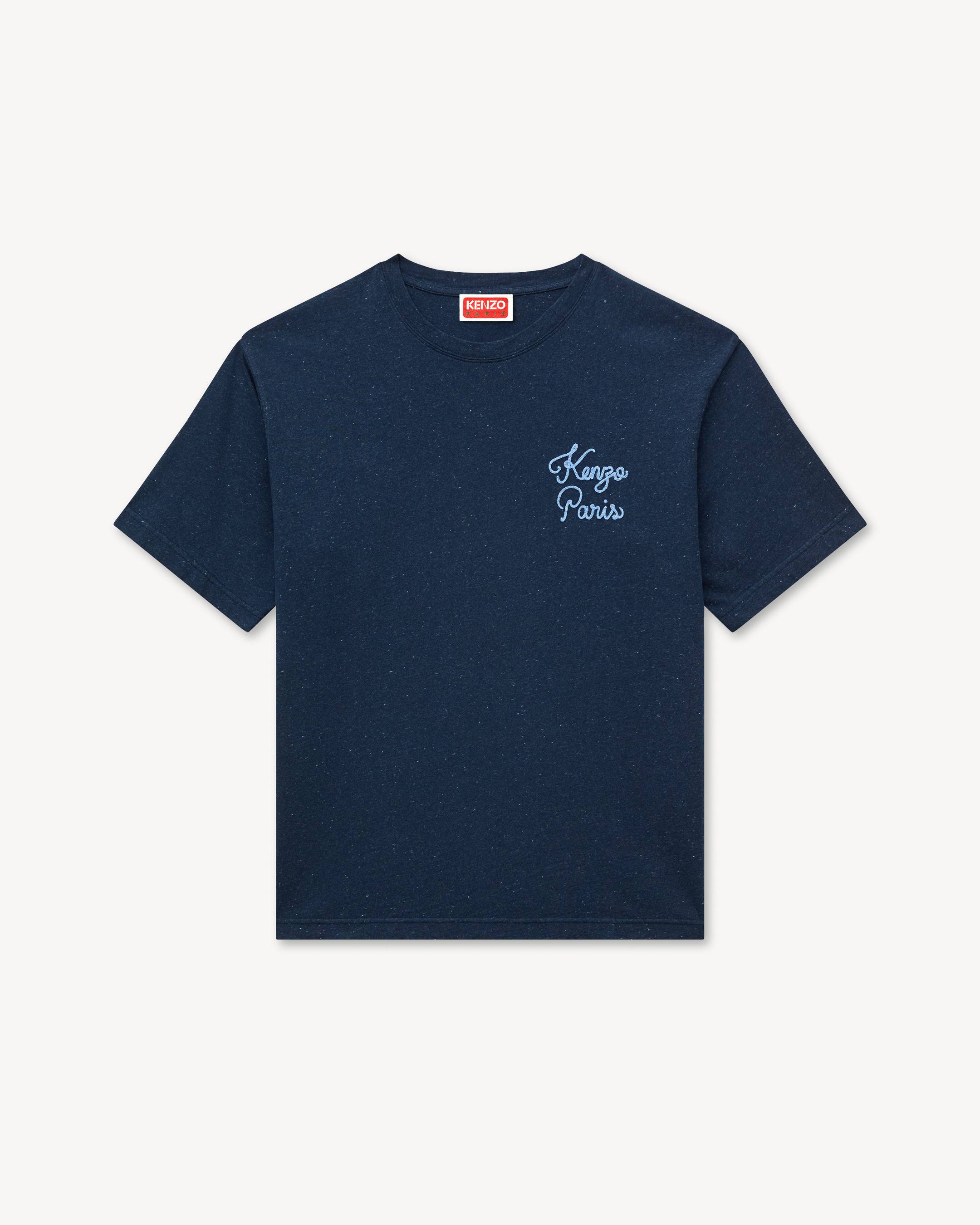 'KENZO Paris Chainstitch' embroidered T-shirt in cotton