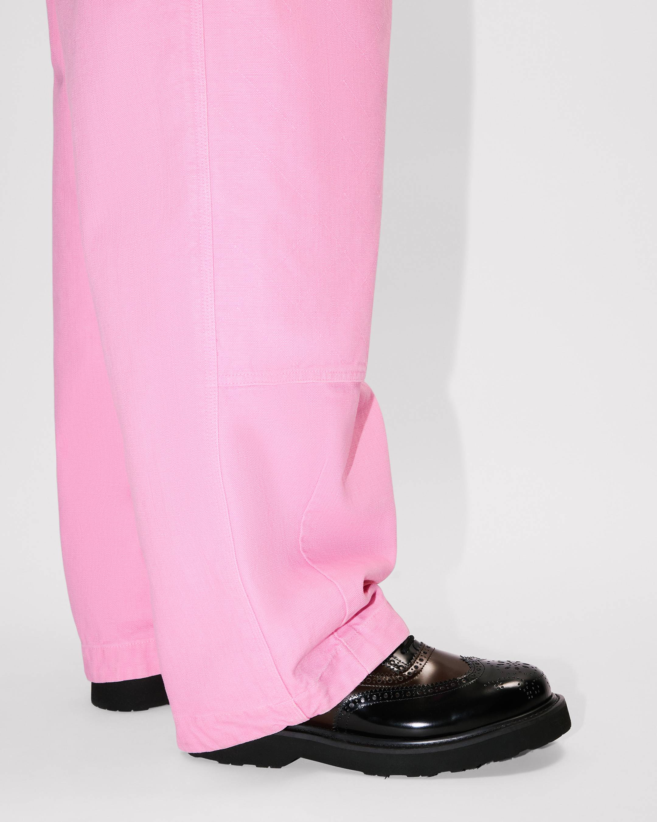 Pantalon à empiècements aux genoux 'KENZO Weave' en coton délavé