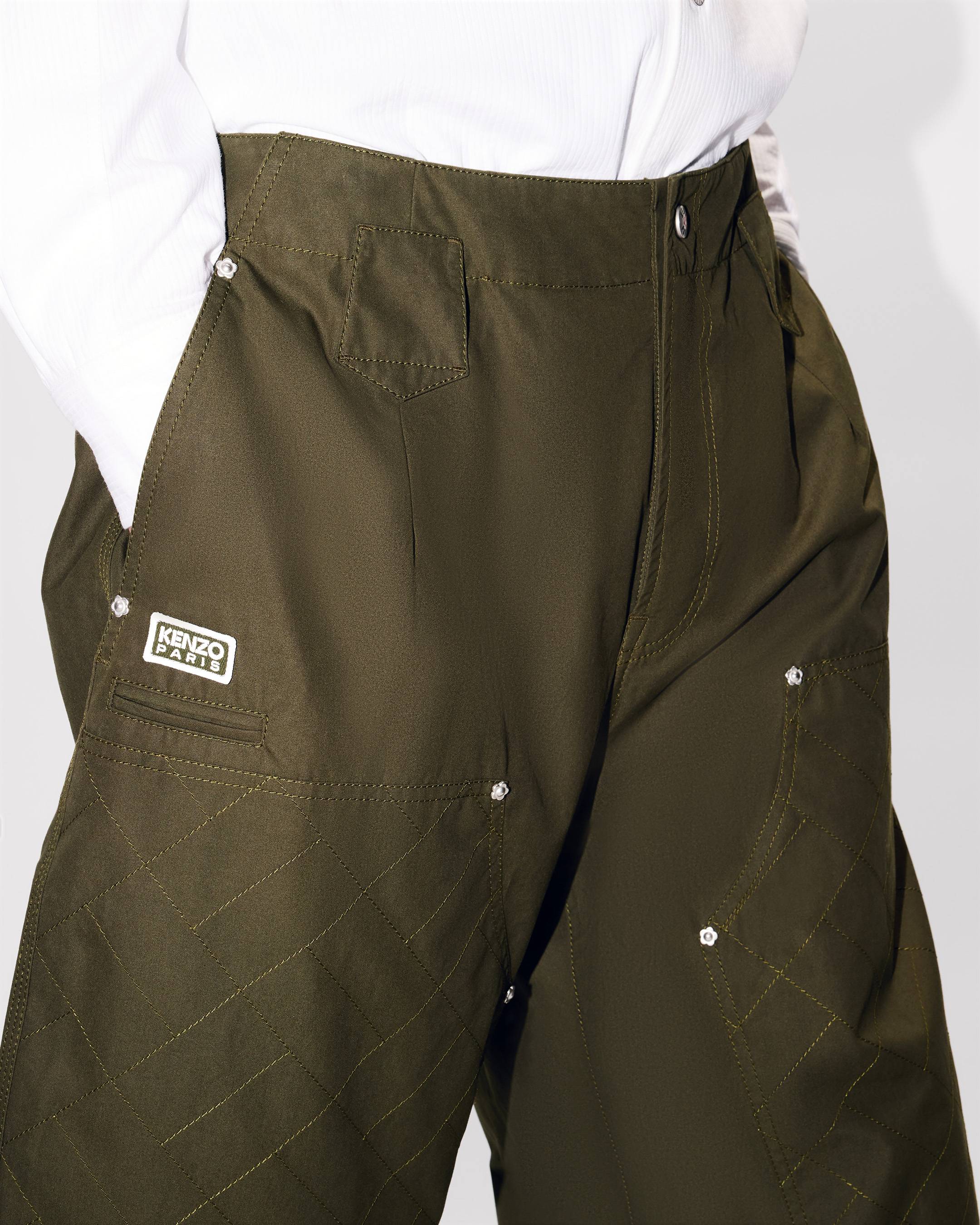 'KENZO Weave' double knee pants cotton