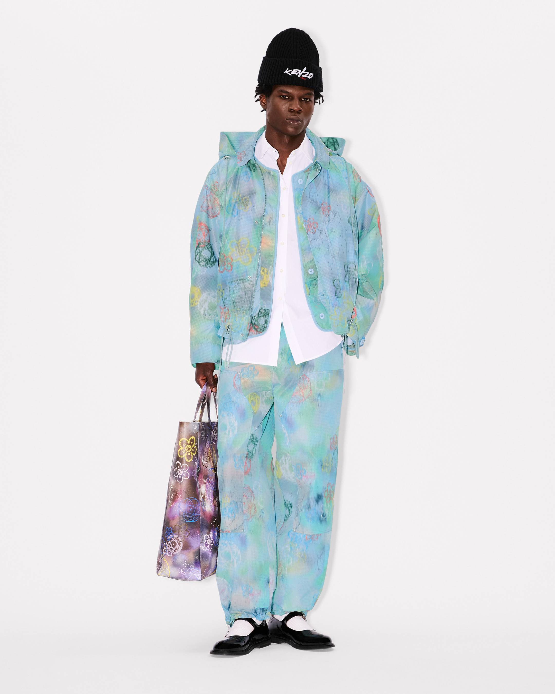 'Kenzo x Futura 2000' double knee pants