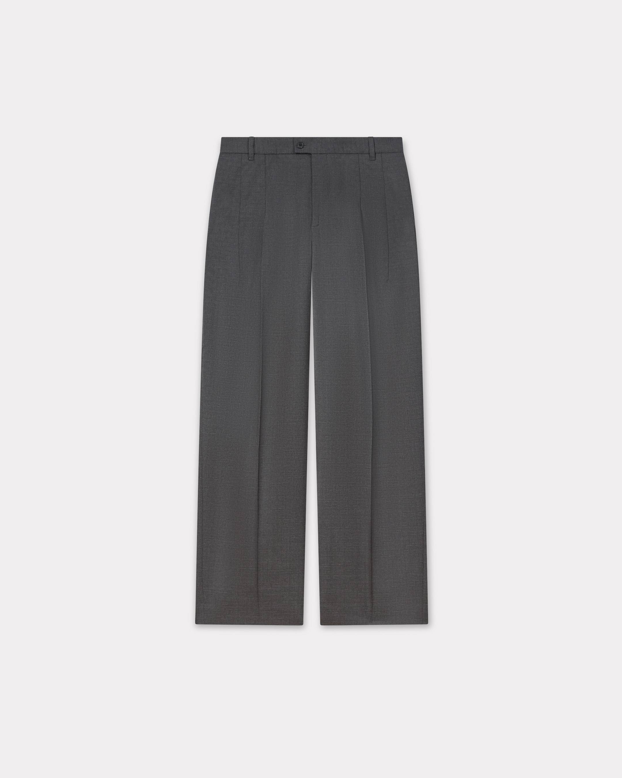 Gerade maßgeschneiderte „KENZO Weave“-Jacquard-Hose aus Wolle