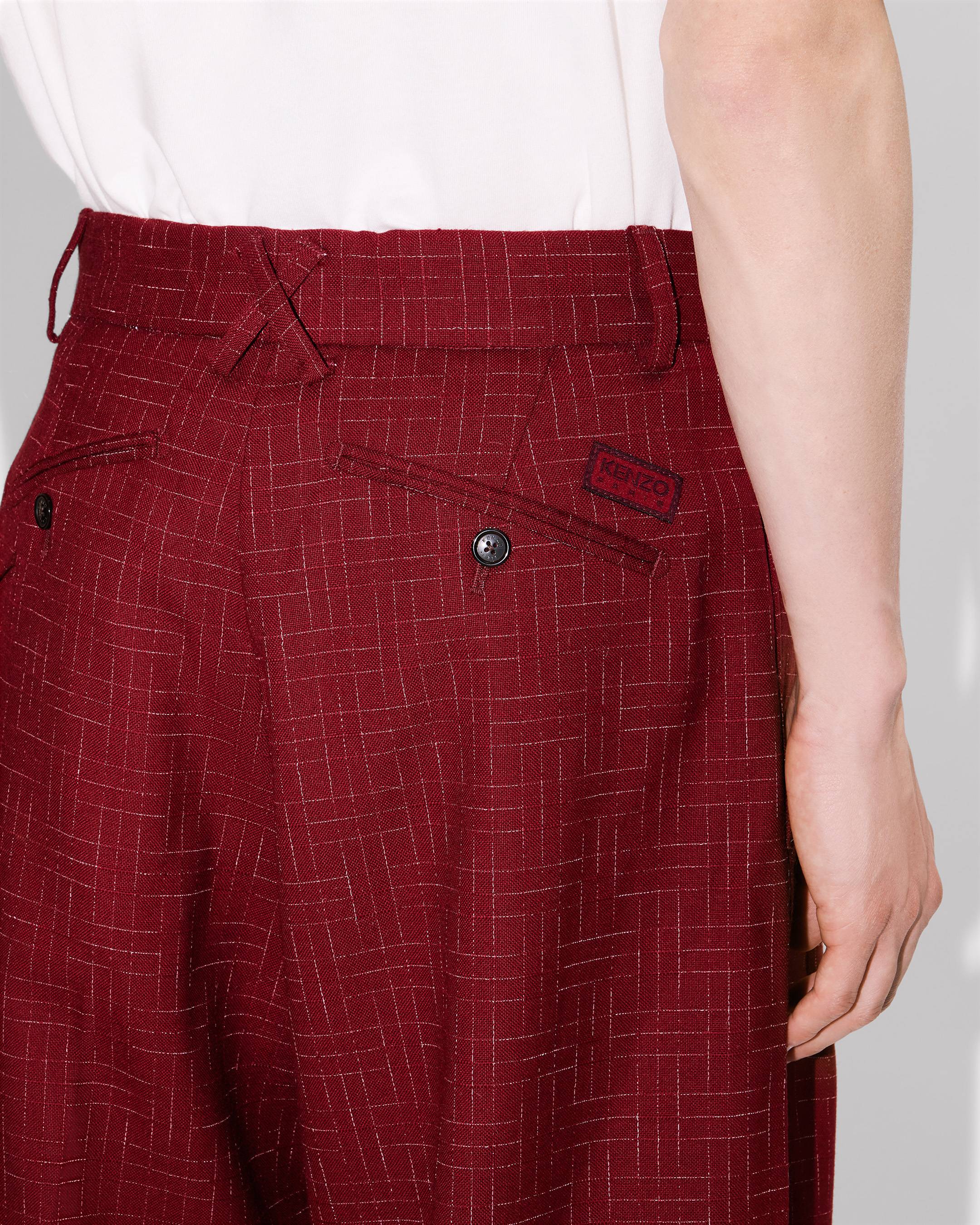 Pantalon de tailleur droit 'KENZO Weave' en jacquard de laine vierge