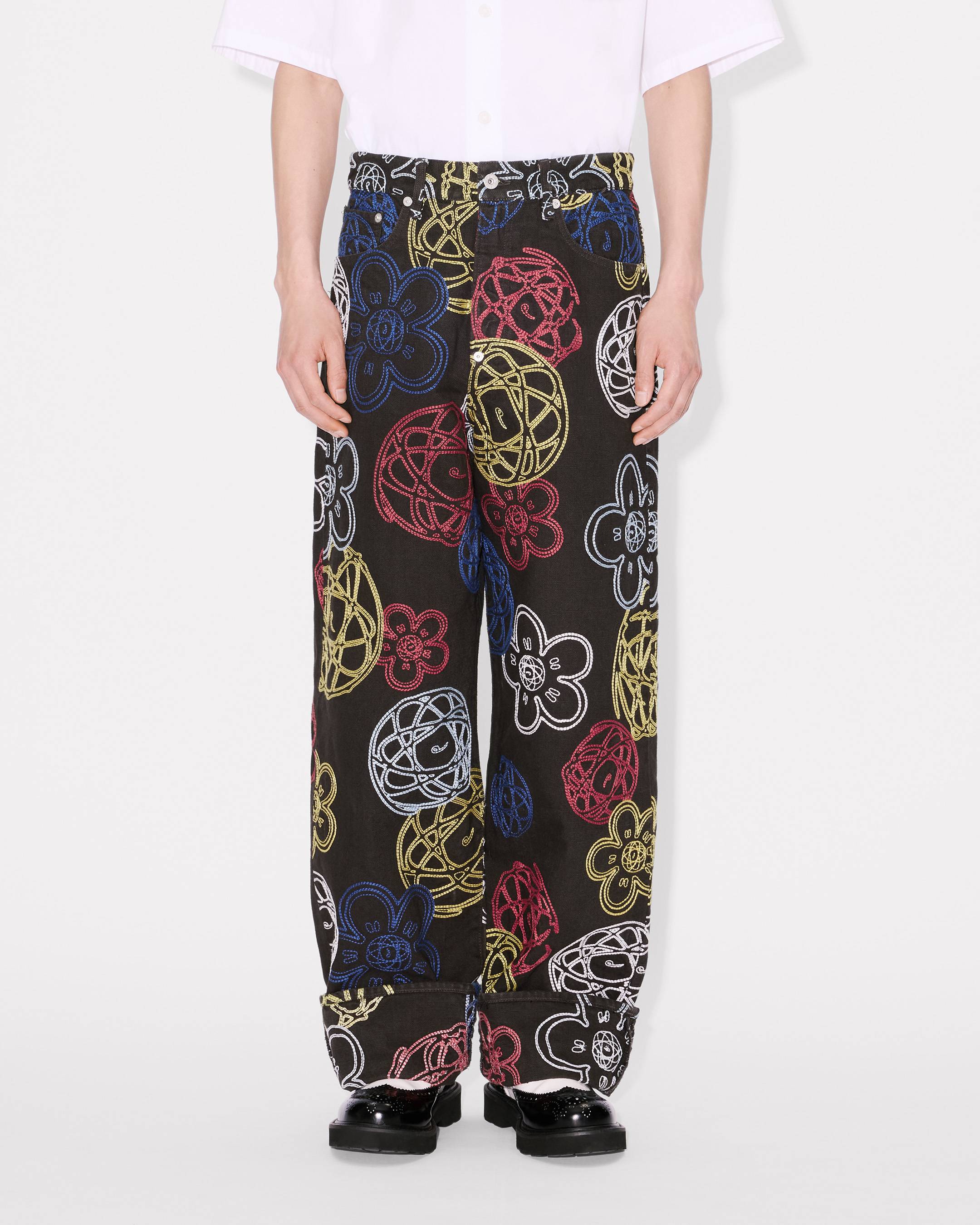 'Kenzo x Futura 2000' embroidered wide fit pants