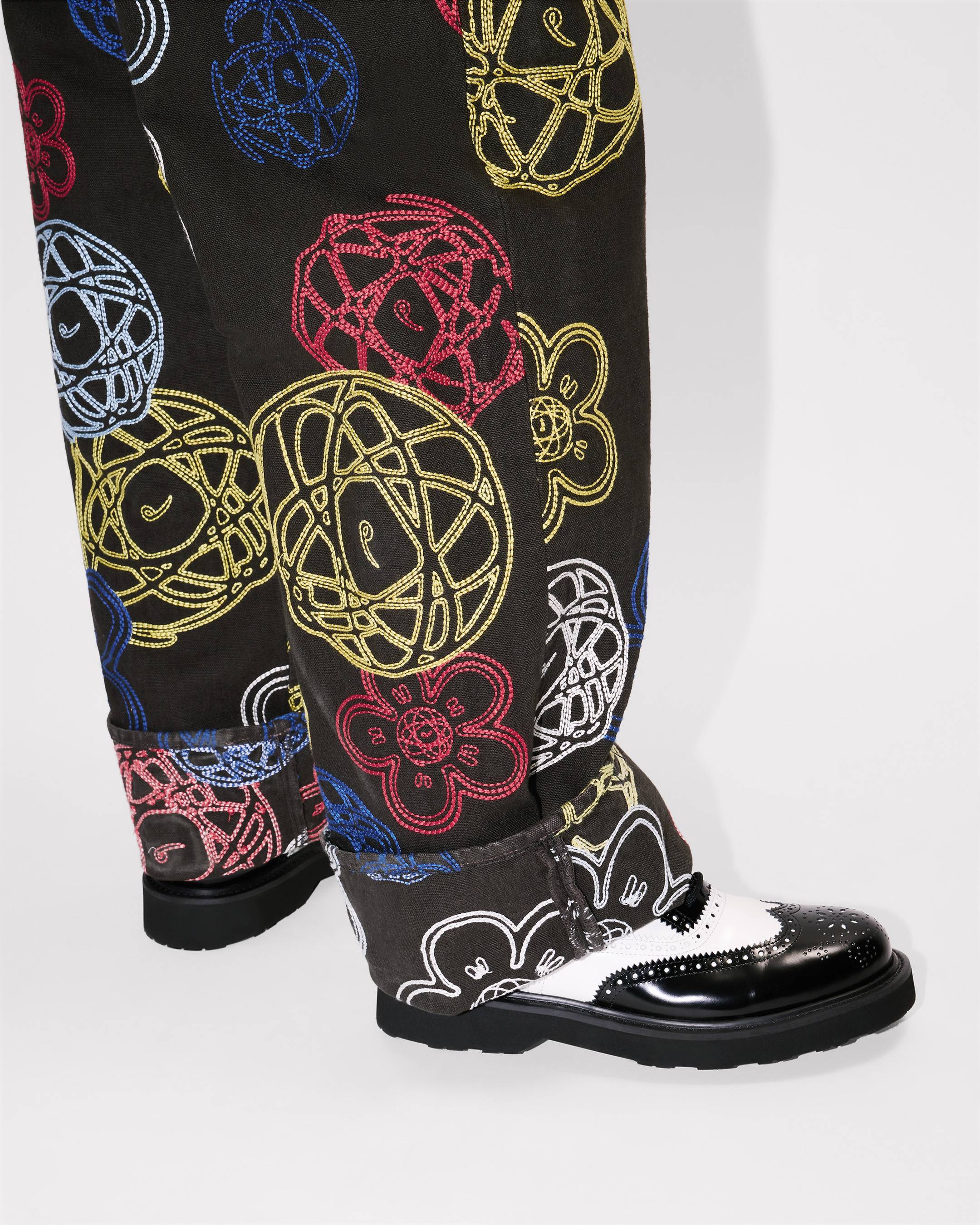 'Kenzo x Futura 2000' embroidered wide fit pants