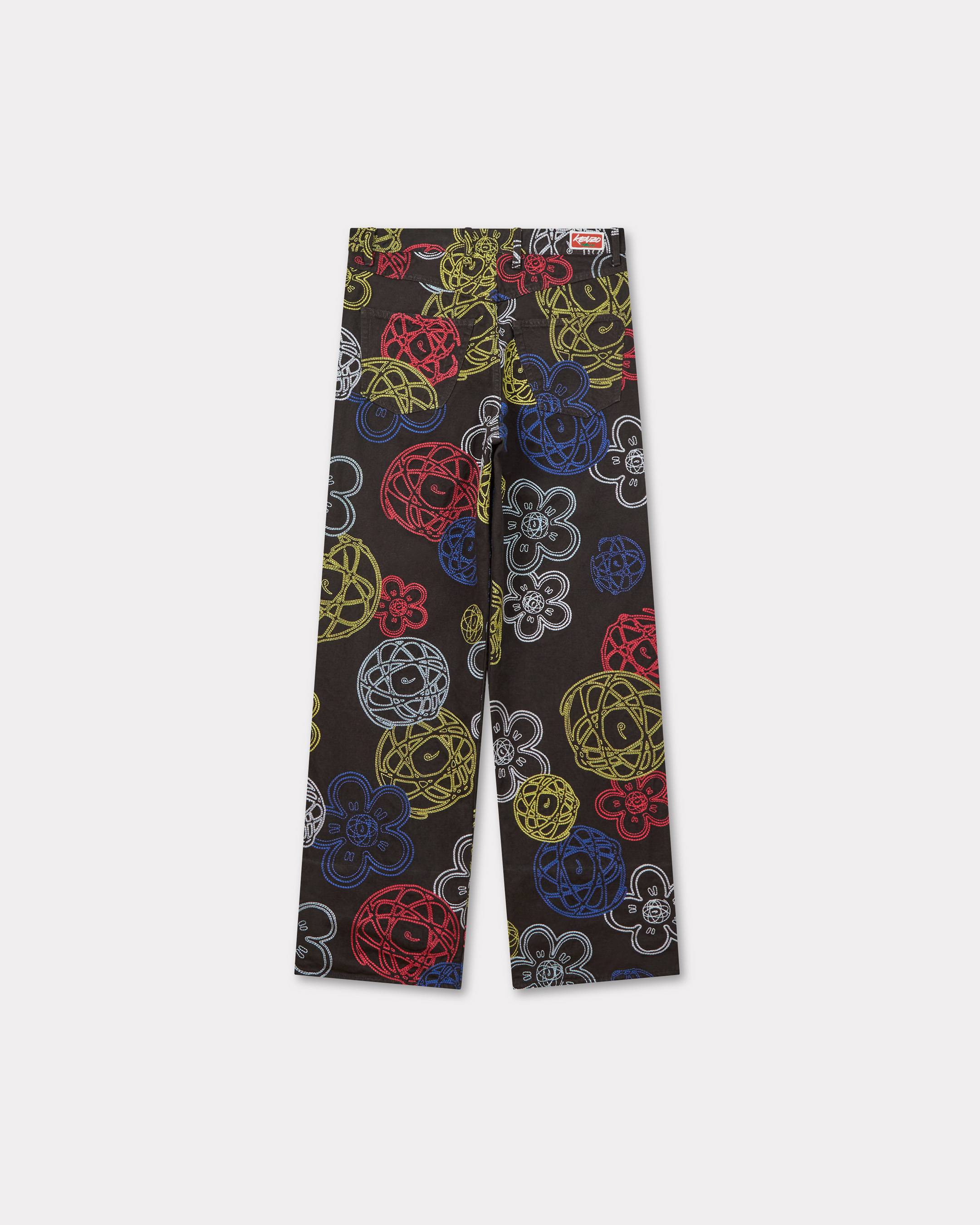 'Kenzo x Futura 2000' embroidered wide fit pants