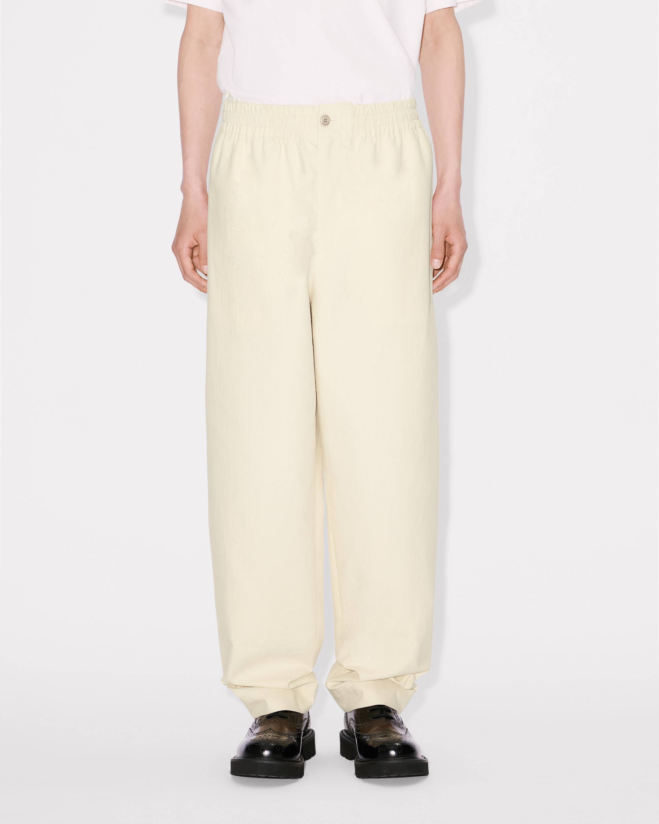 Jogpants in textured cotton