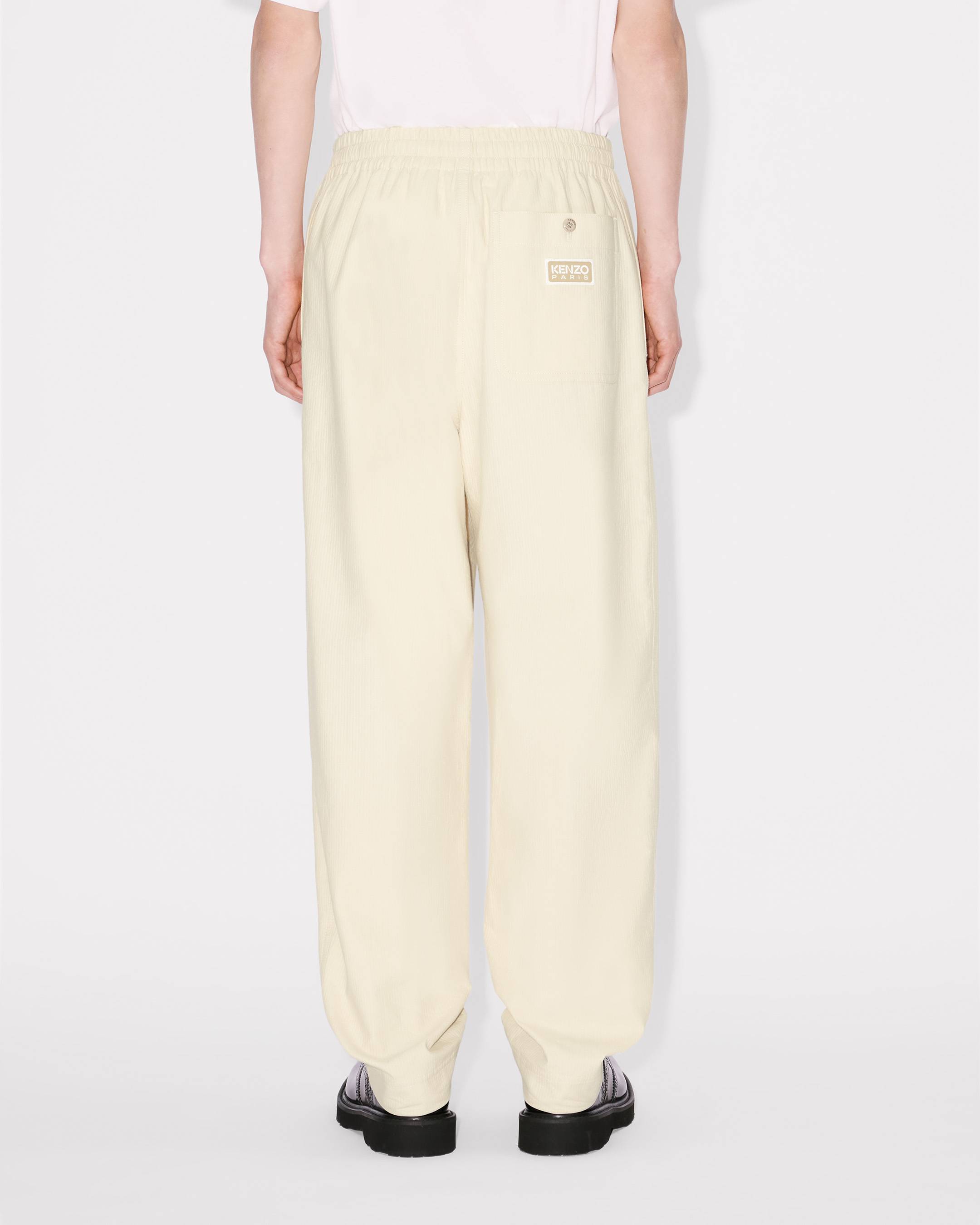 Jogpants in textured cotton