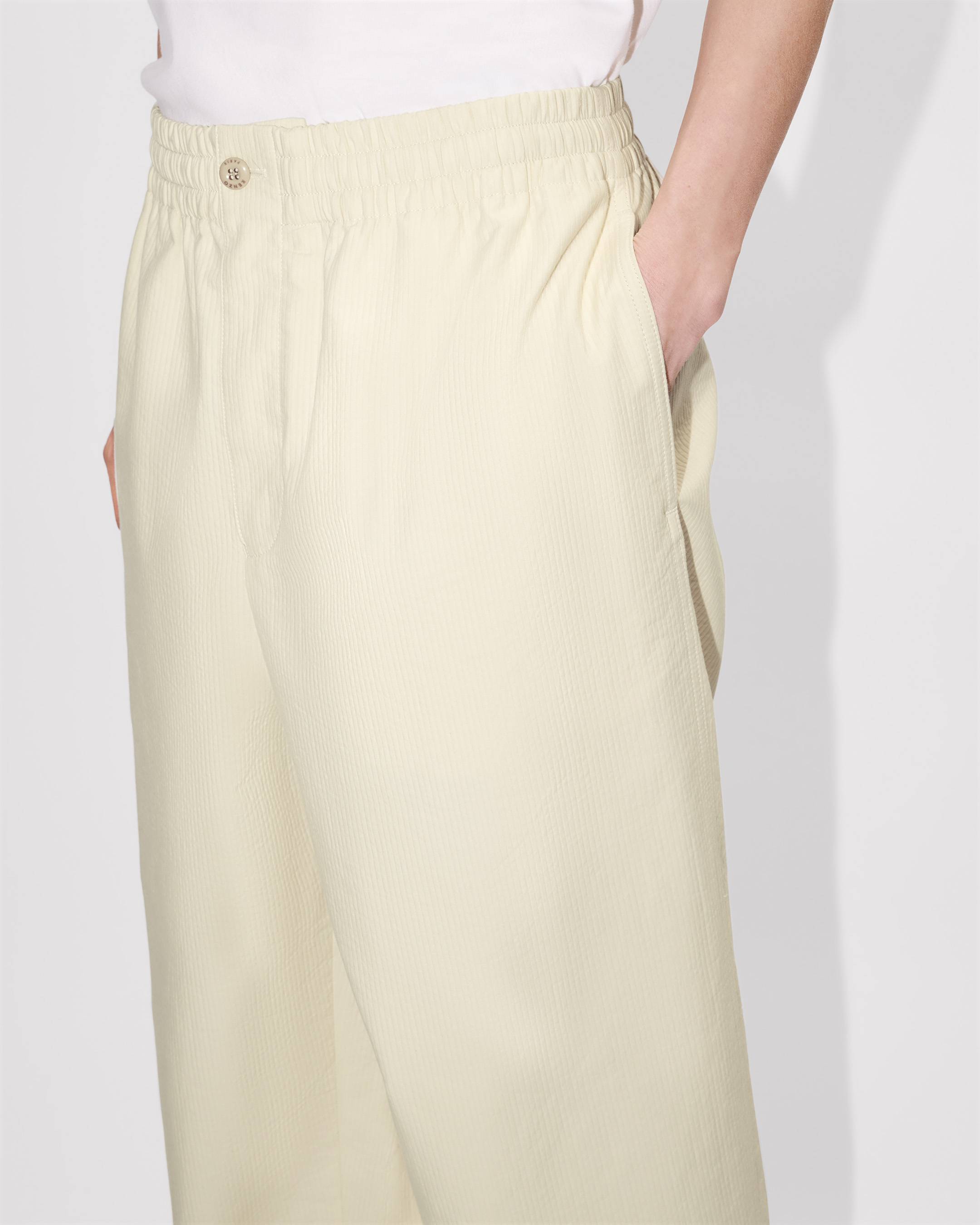 Jogpants in textured cotton