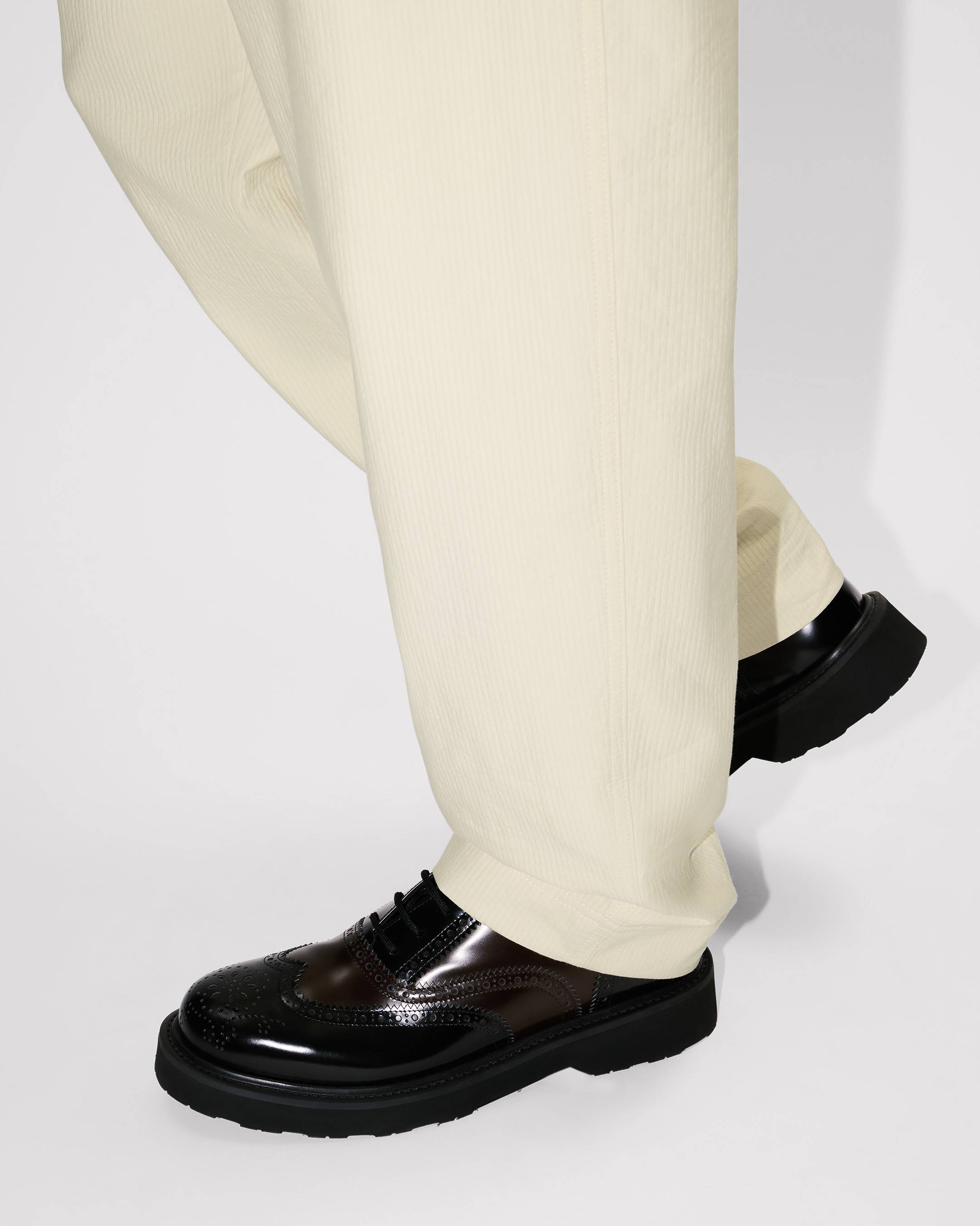 Jogpants in textured cotton