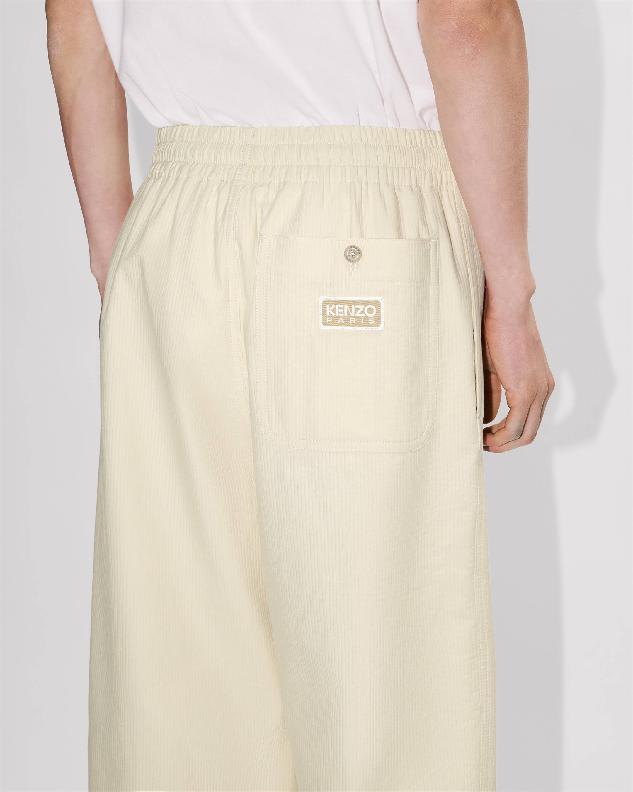 Jogpants in textured cotton