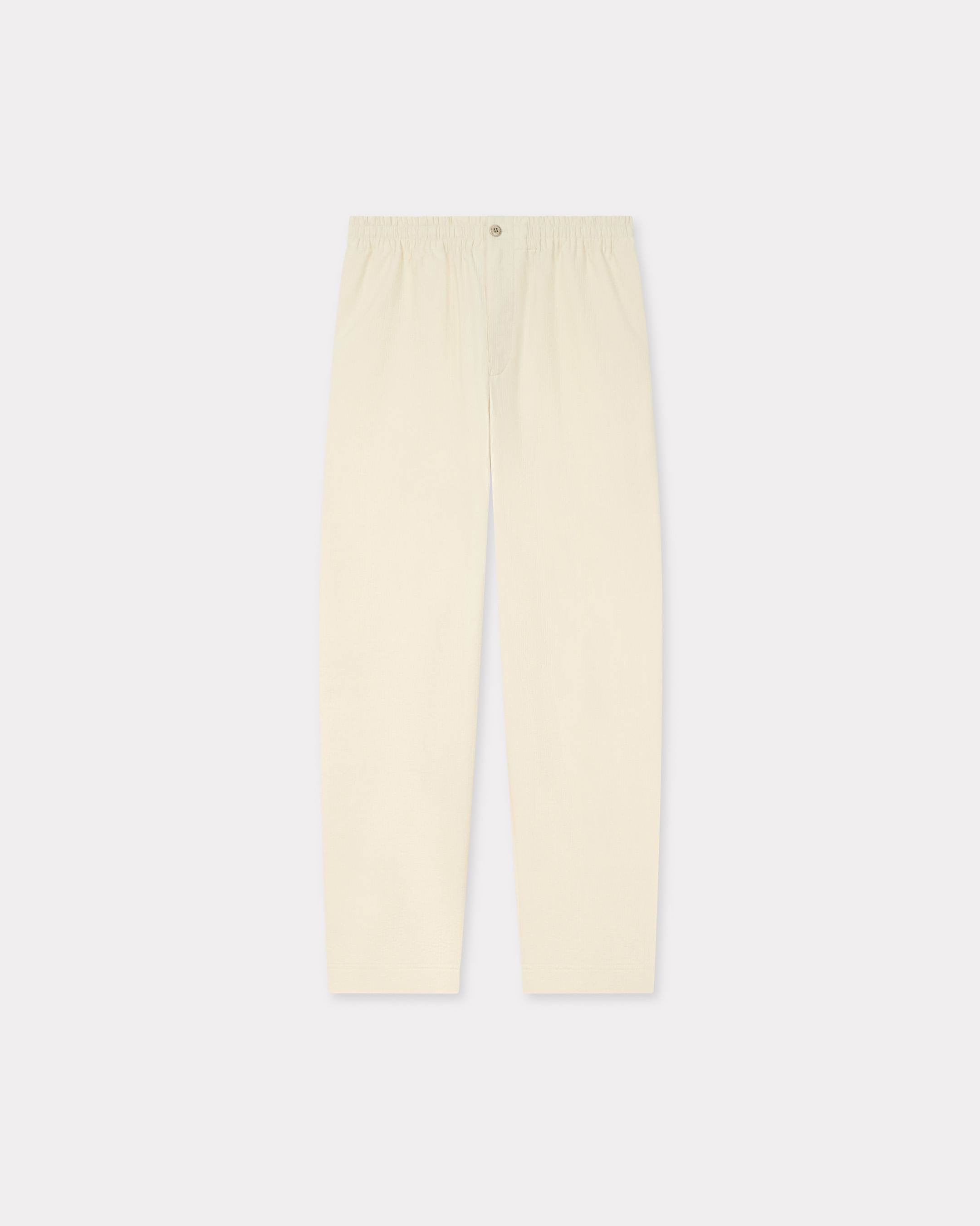 Jogpants in textured cotton
