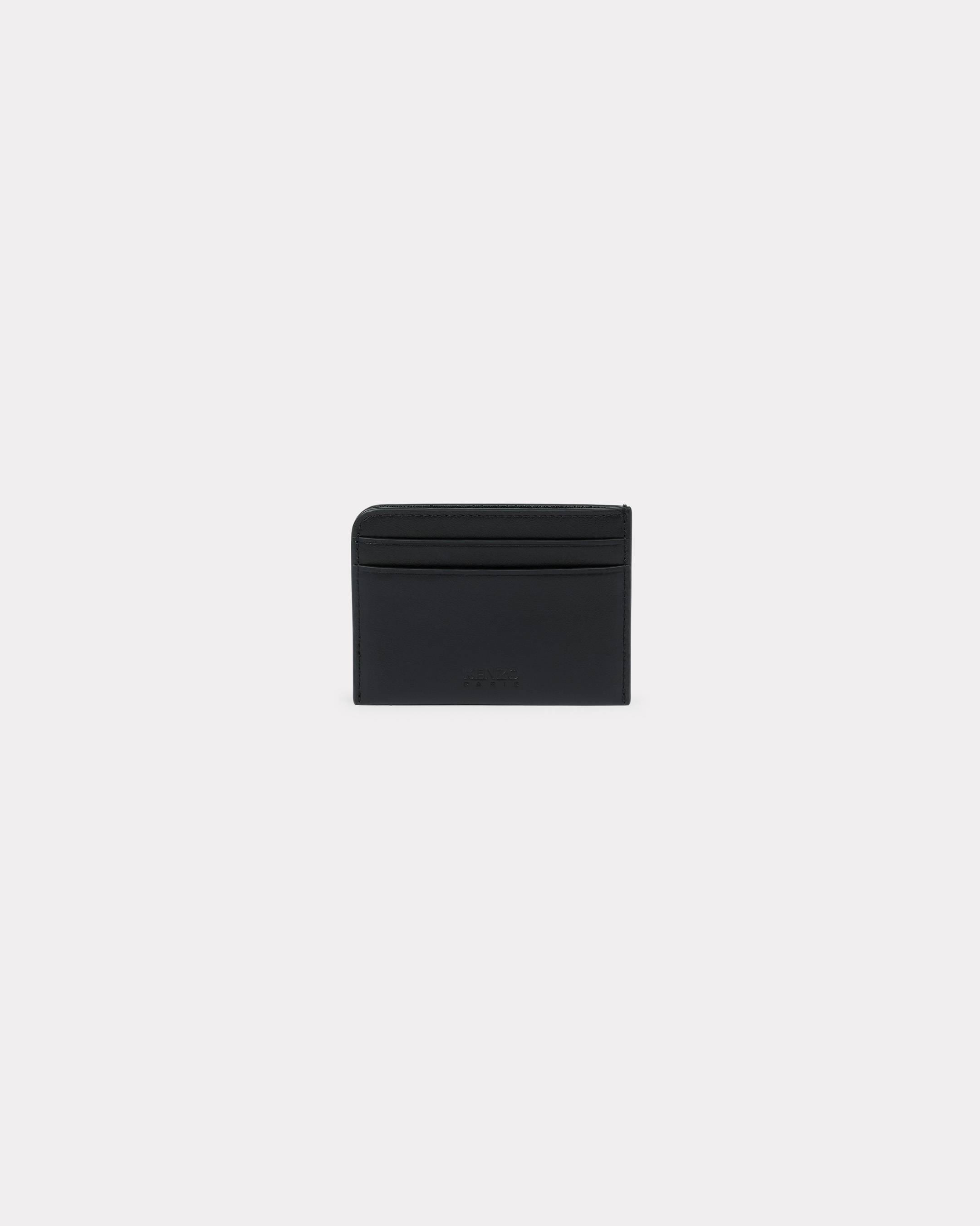 【KENZO】Happy Tiger Card Holder Black KENZO Happy Tiger' card holder in leather | KENZO