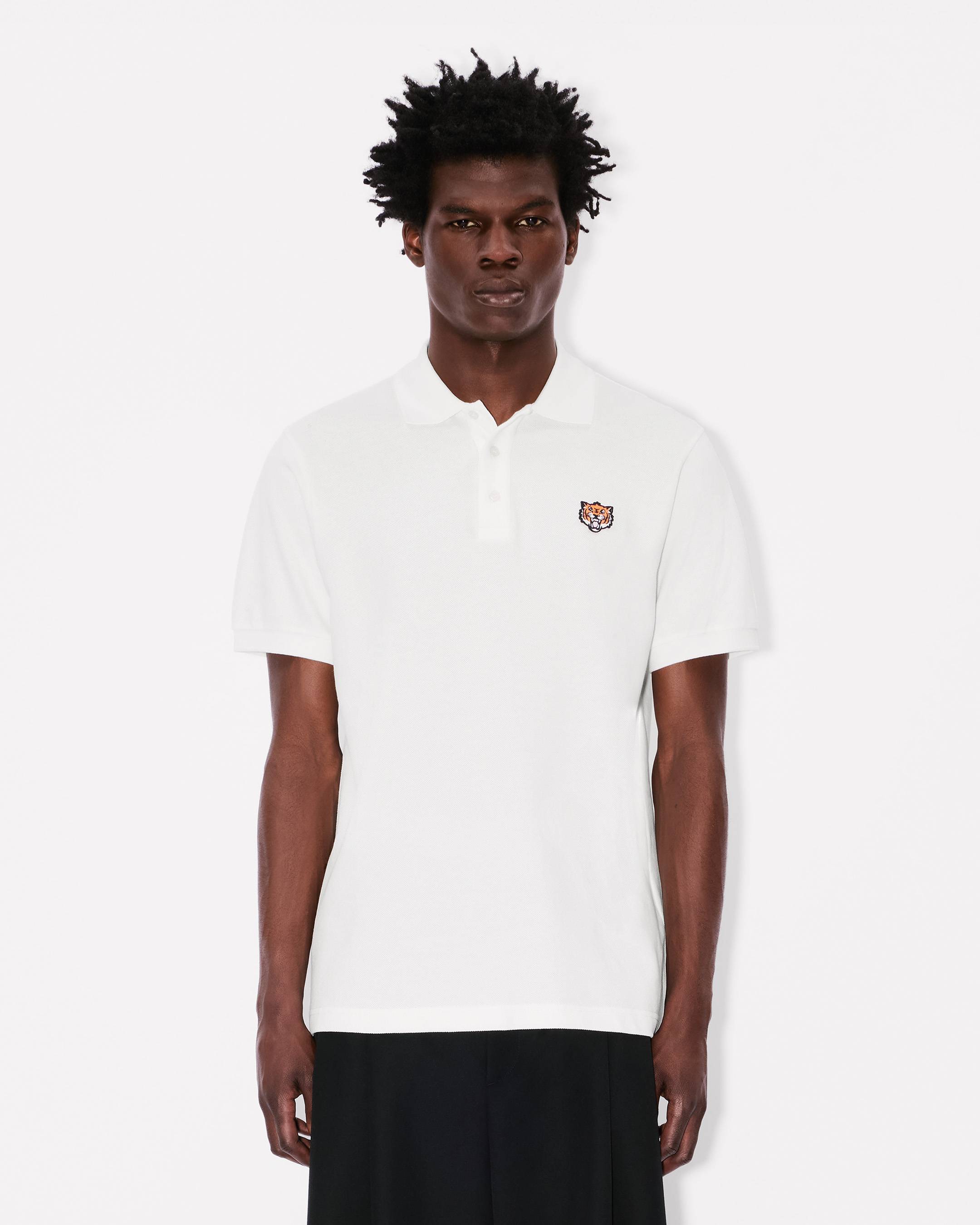 Schmales Poloshirt aus Baumwolle mit „KENZO Happy Tiger“-Stickerei