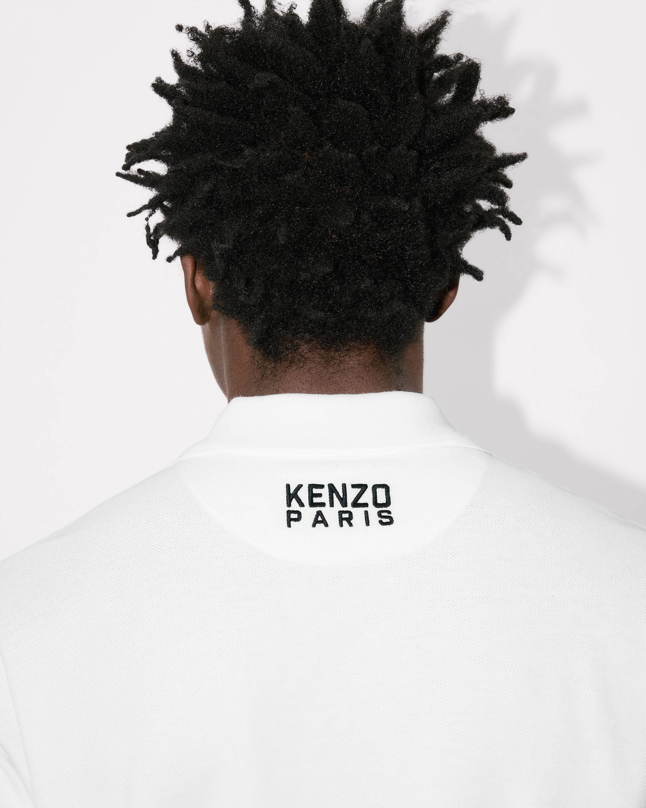 Schmales Poloshirt aus Baumwolle mit „KENZO Happy Tiger“-Stickerei