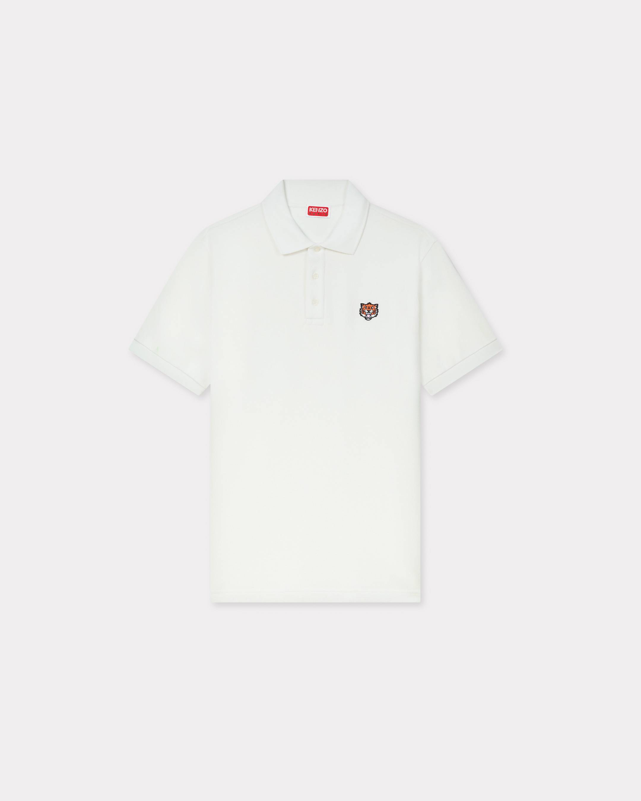 Schmales Poloshirt aus Baumwolle mit „KENZO Happy Tiger“-Stickerei