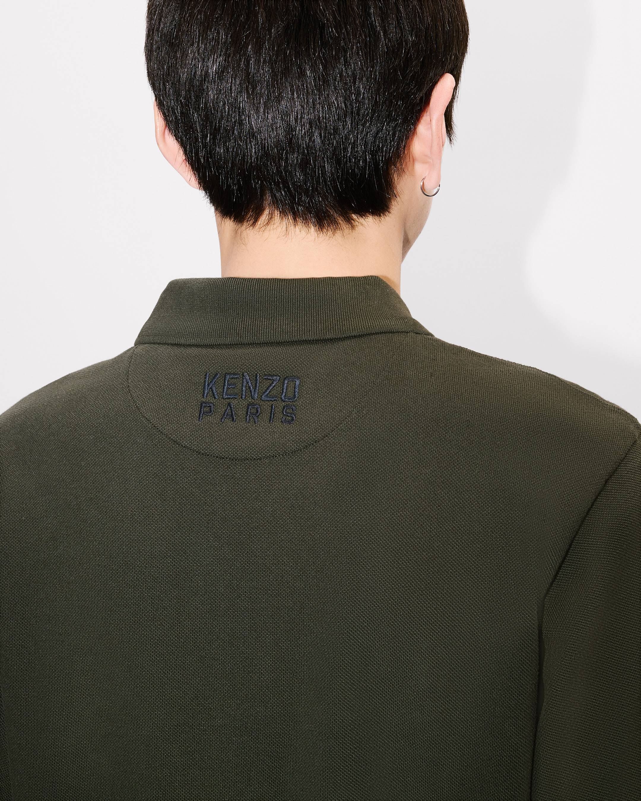 'KENZO Happy Tiger' embroidered slim polo in cotton