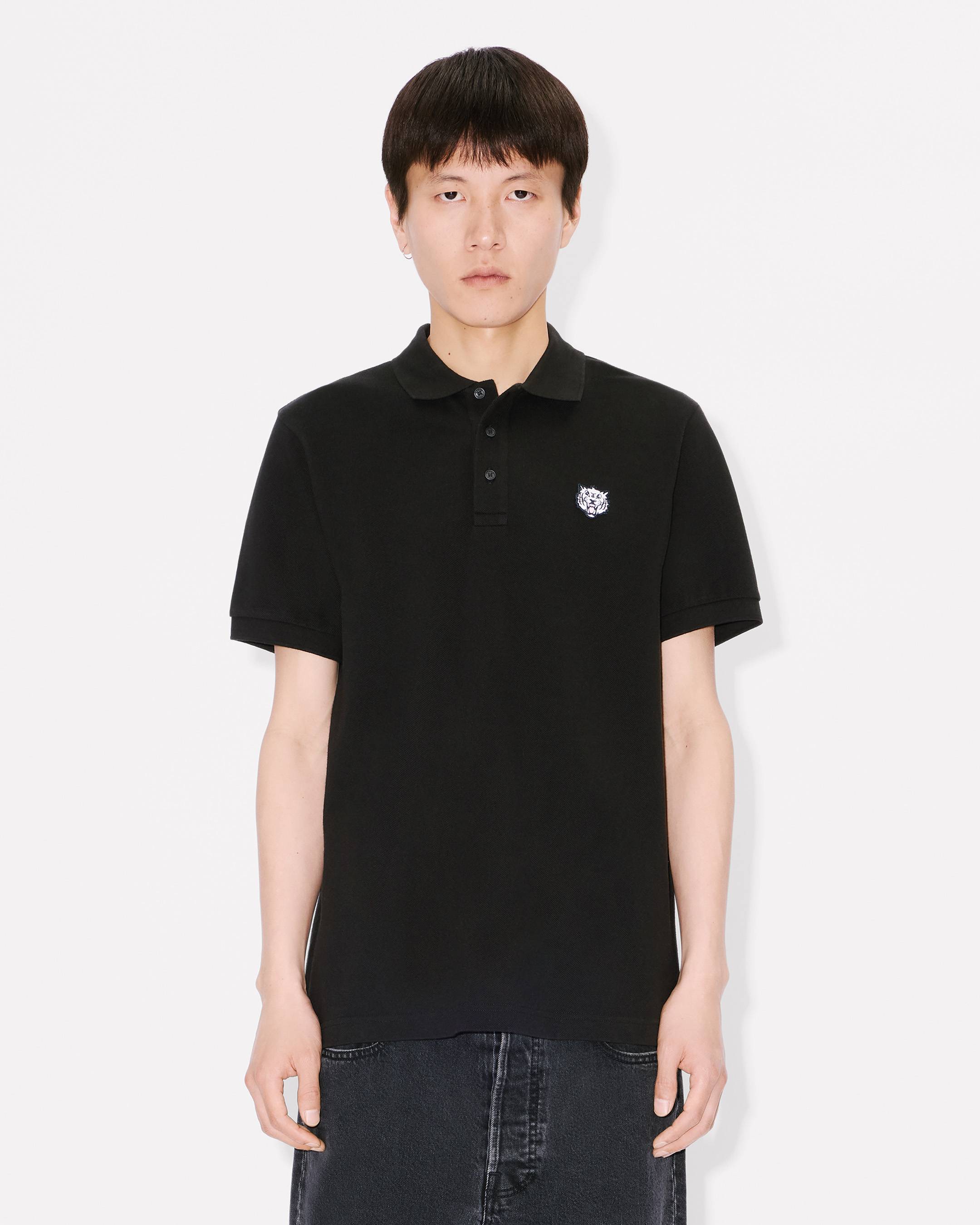 'KENZO Happy Tiger' embroidered slim polo in cotton