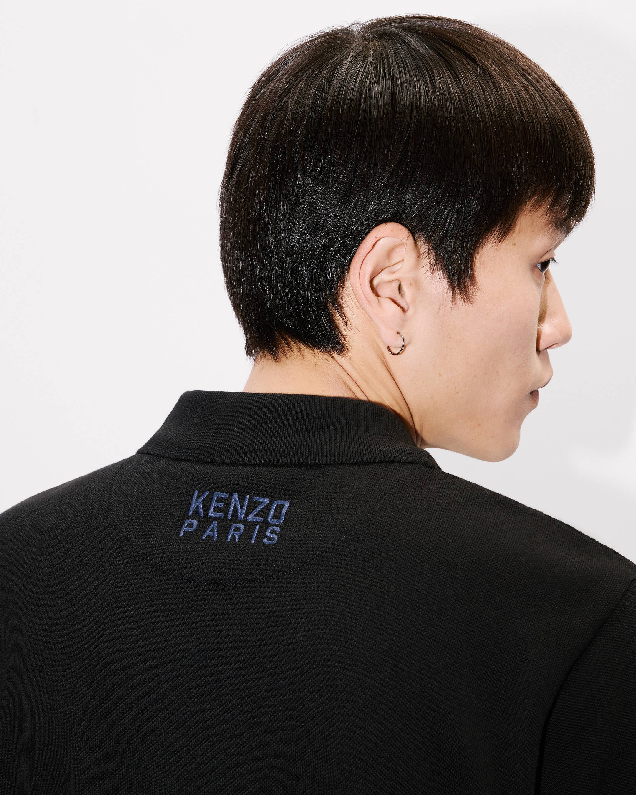 'KENZO Happy Tiger' embroidered slim polo in cotton