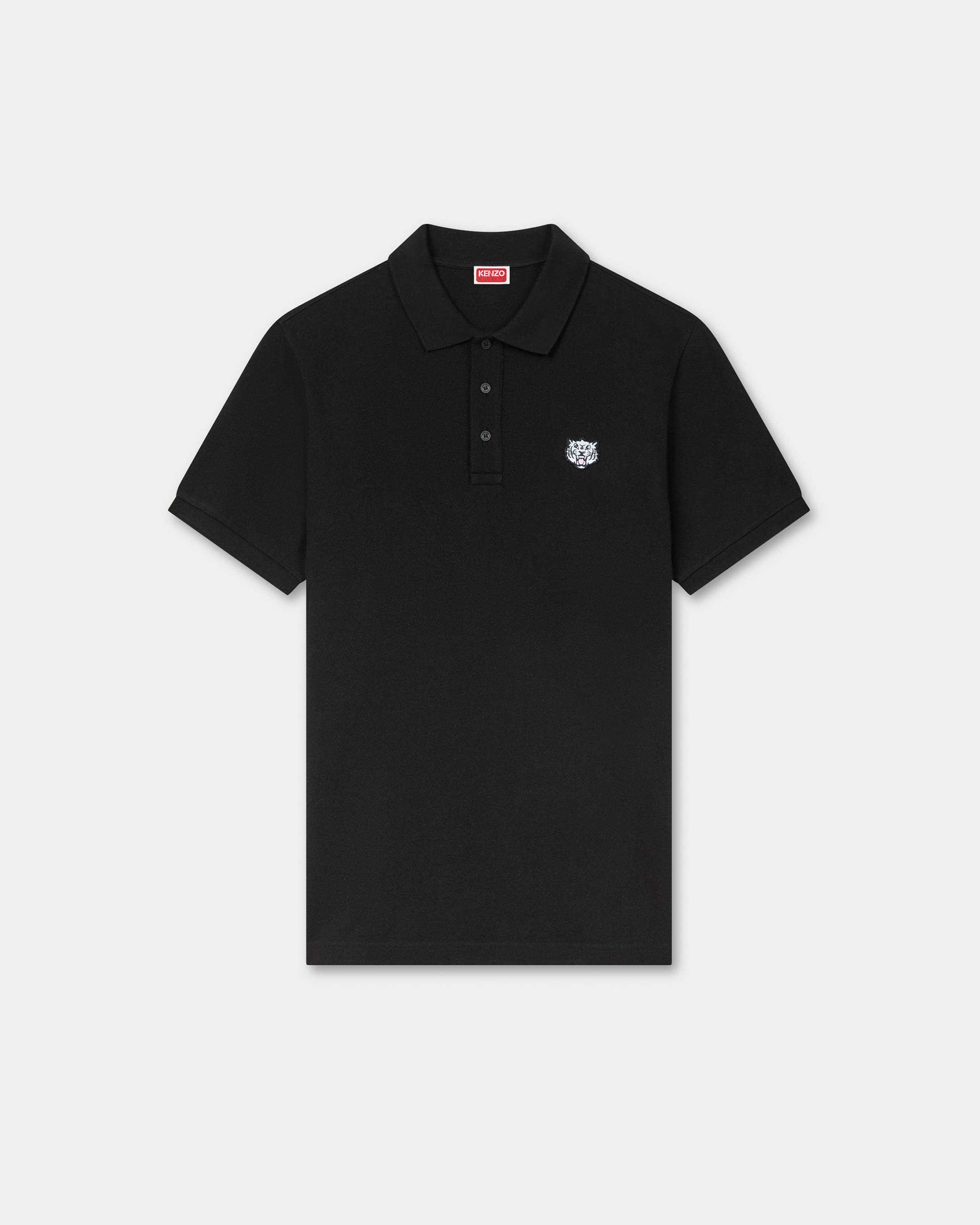 'KENZO Happy Tiger' embroidered slim polo in cotton