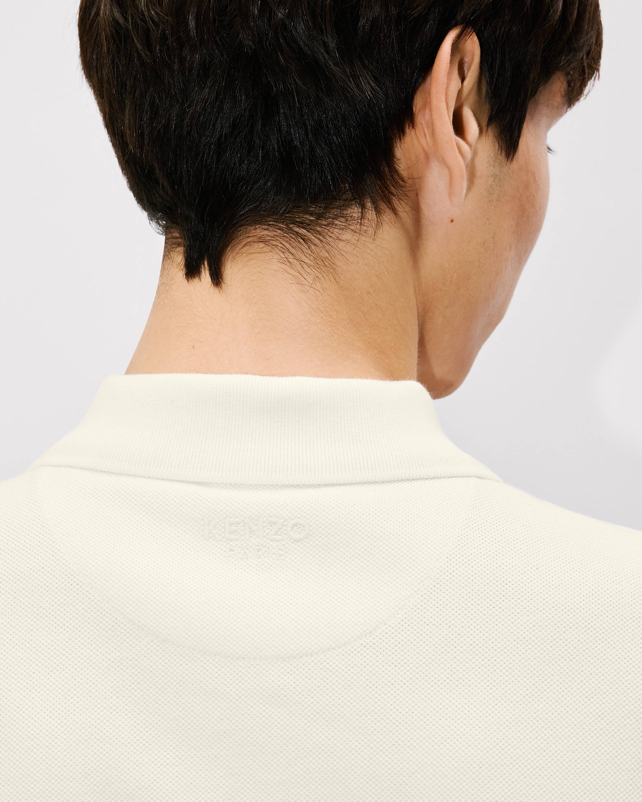 'Boke Flower' slim polo in cotton